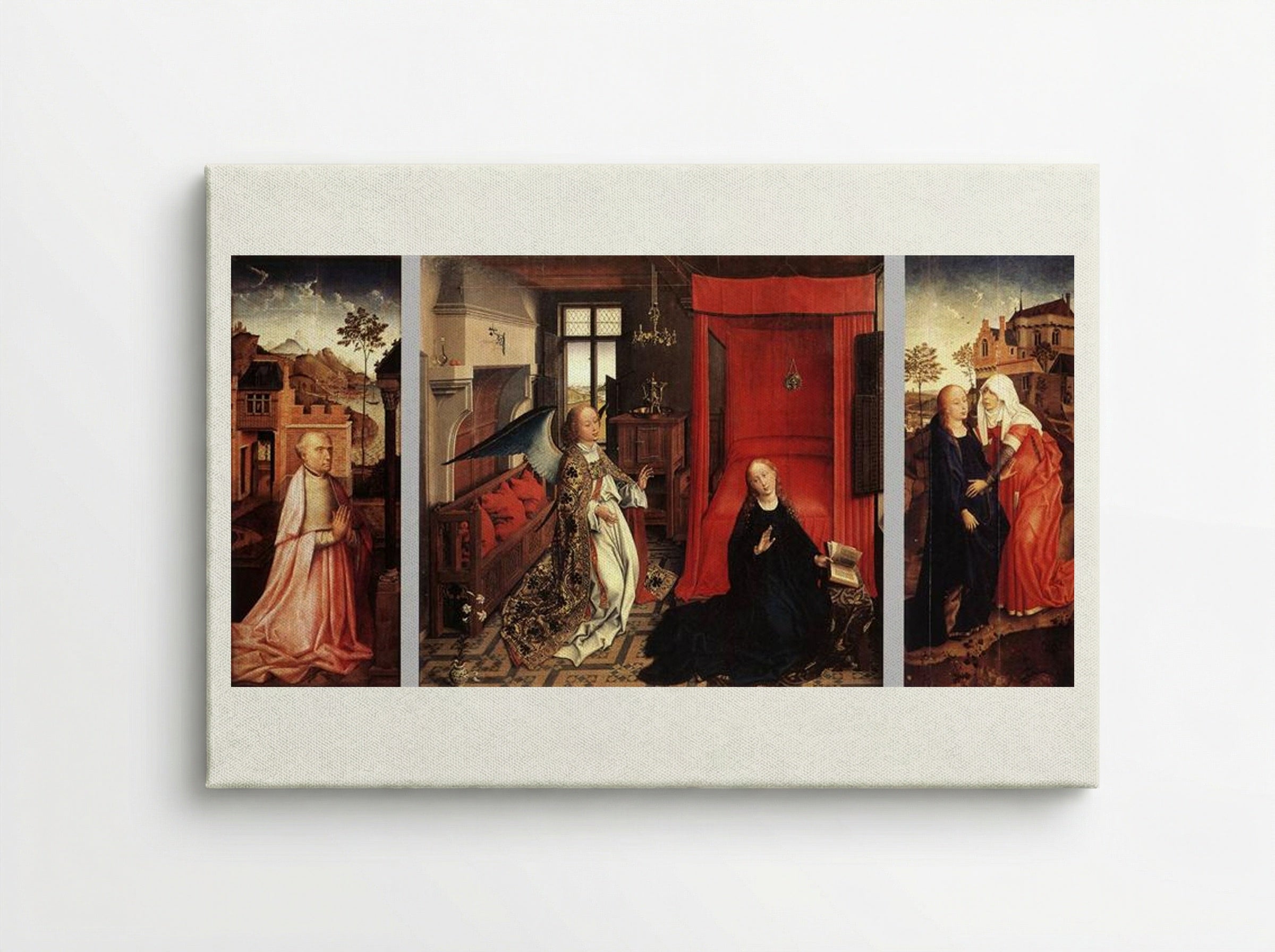 The Annunciation (The Bladelin Triptych) - Rogier van der Weyden - Canvas