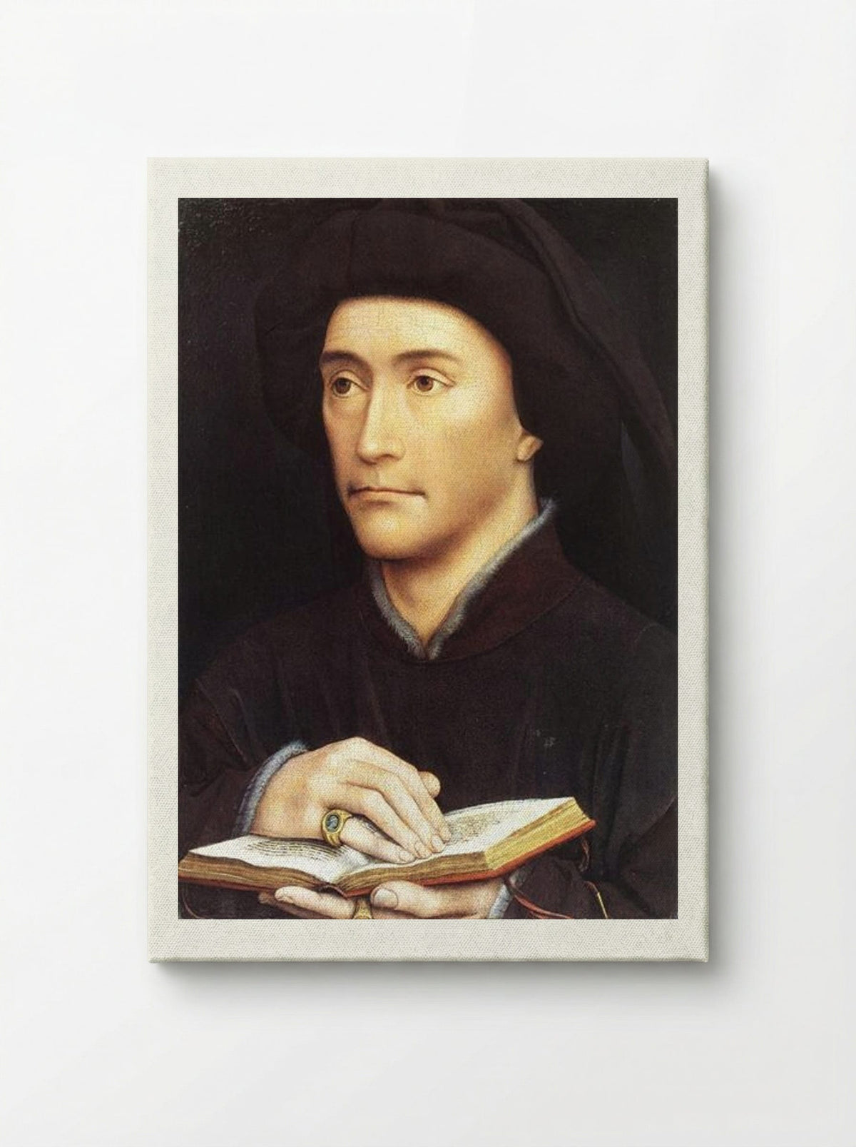 Portrait of a Man with a Book - Rogier van der Weyden - Canvas