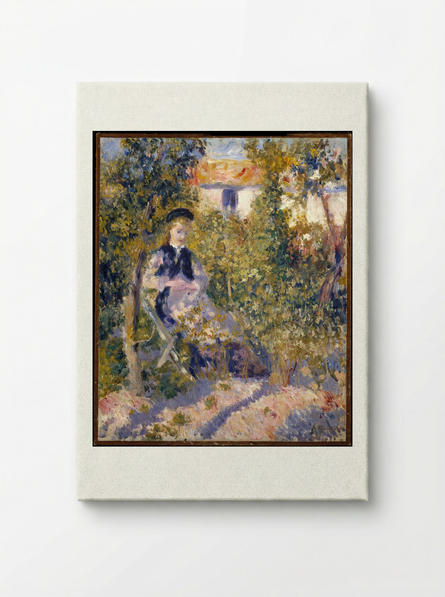 Nini in the Garden - Auguste Renoir - Canvas