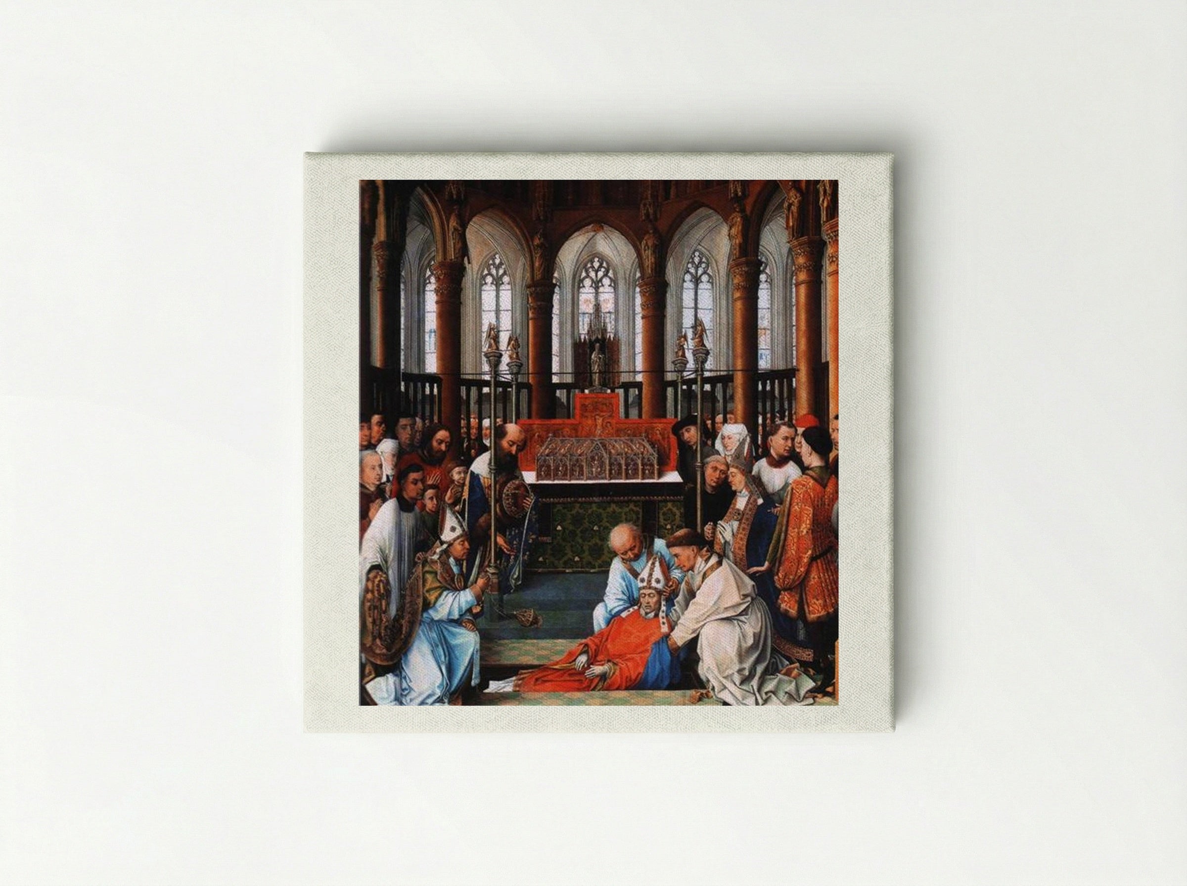 Exhumation of Saint Hubert - Rogier van der Weyden - Canvas