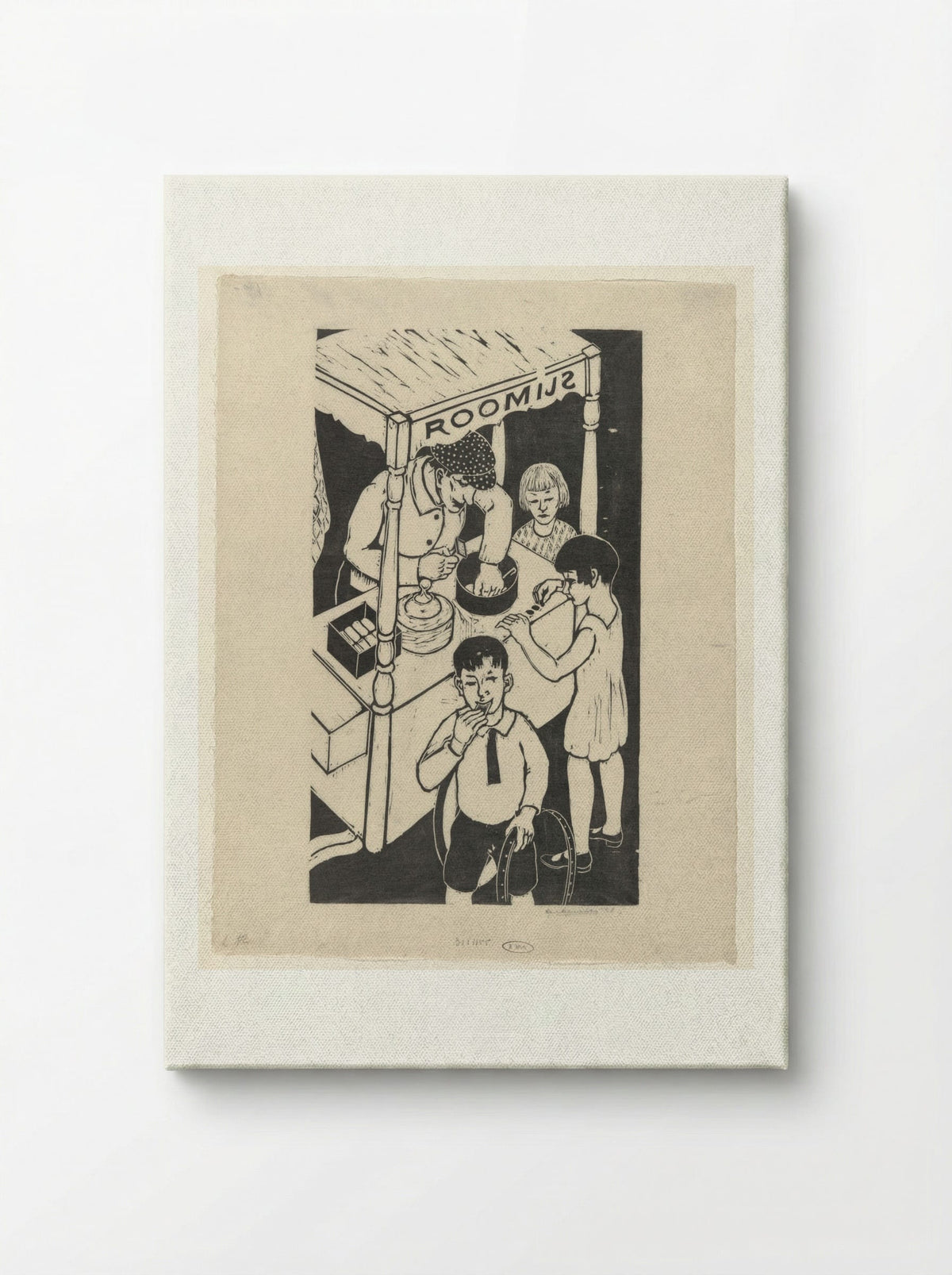 IJskarretje (Ice Cream Cart) - Ger Gerrits - Canvas
