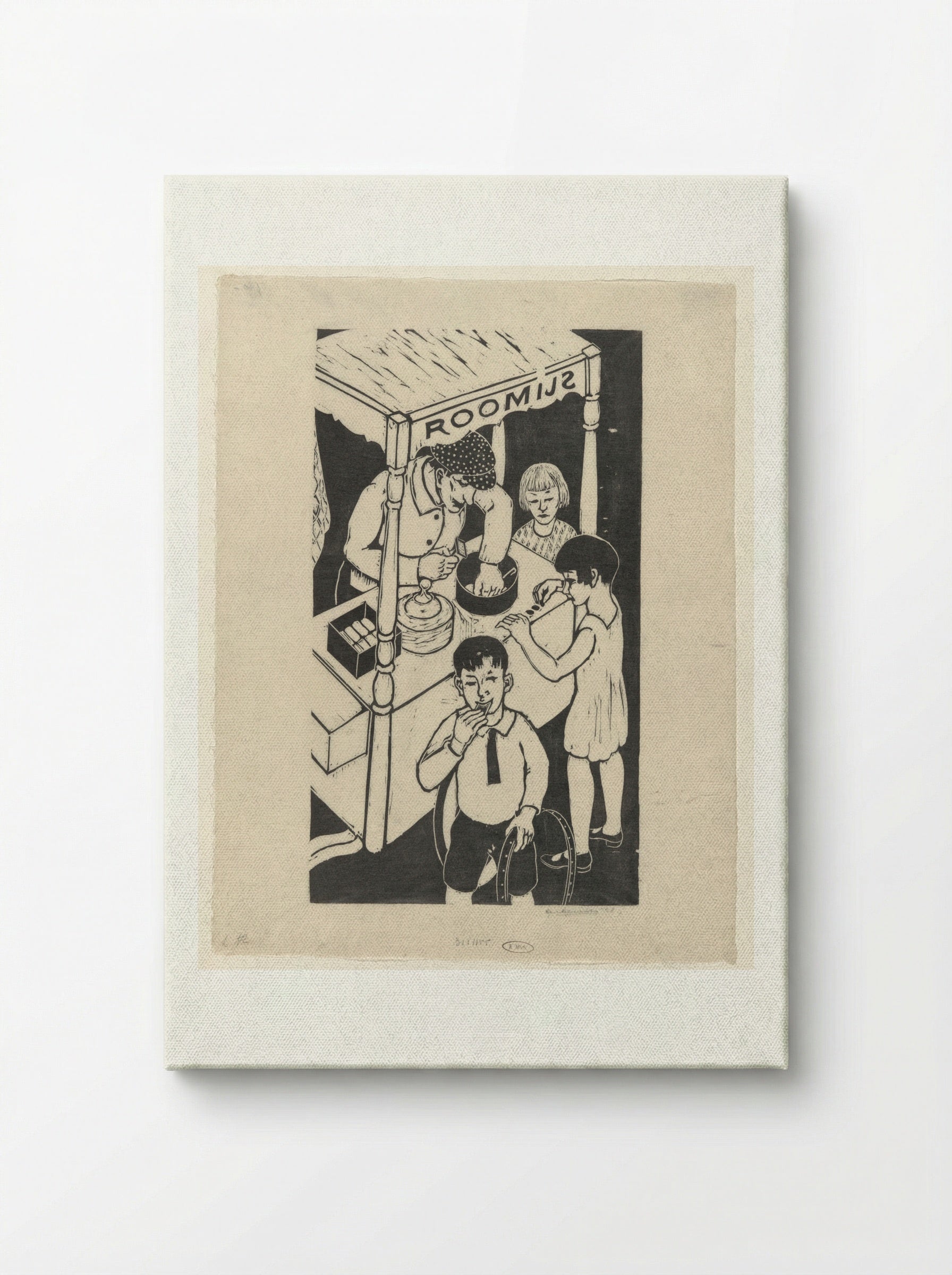 IJskarretje (Ice Cream Cart) - Ger Gerrits - Canvas