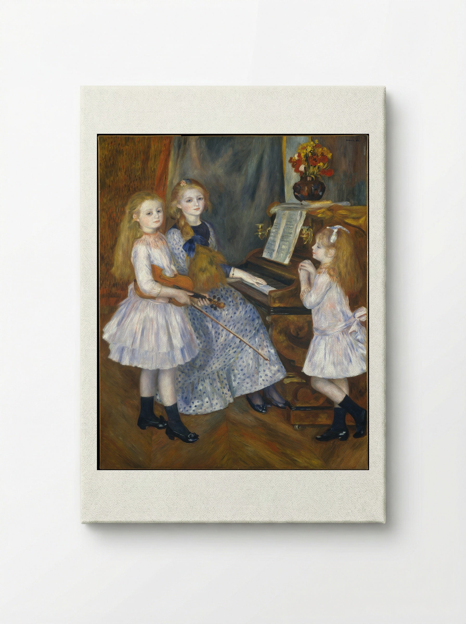 The Daughters of Catulle Mendès - Auguste Renoir - Canvas
