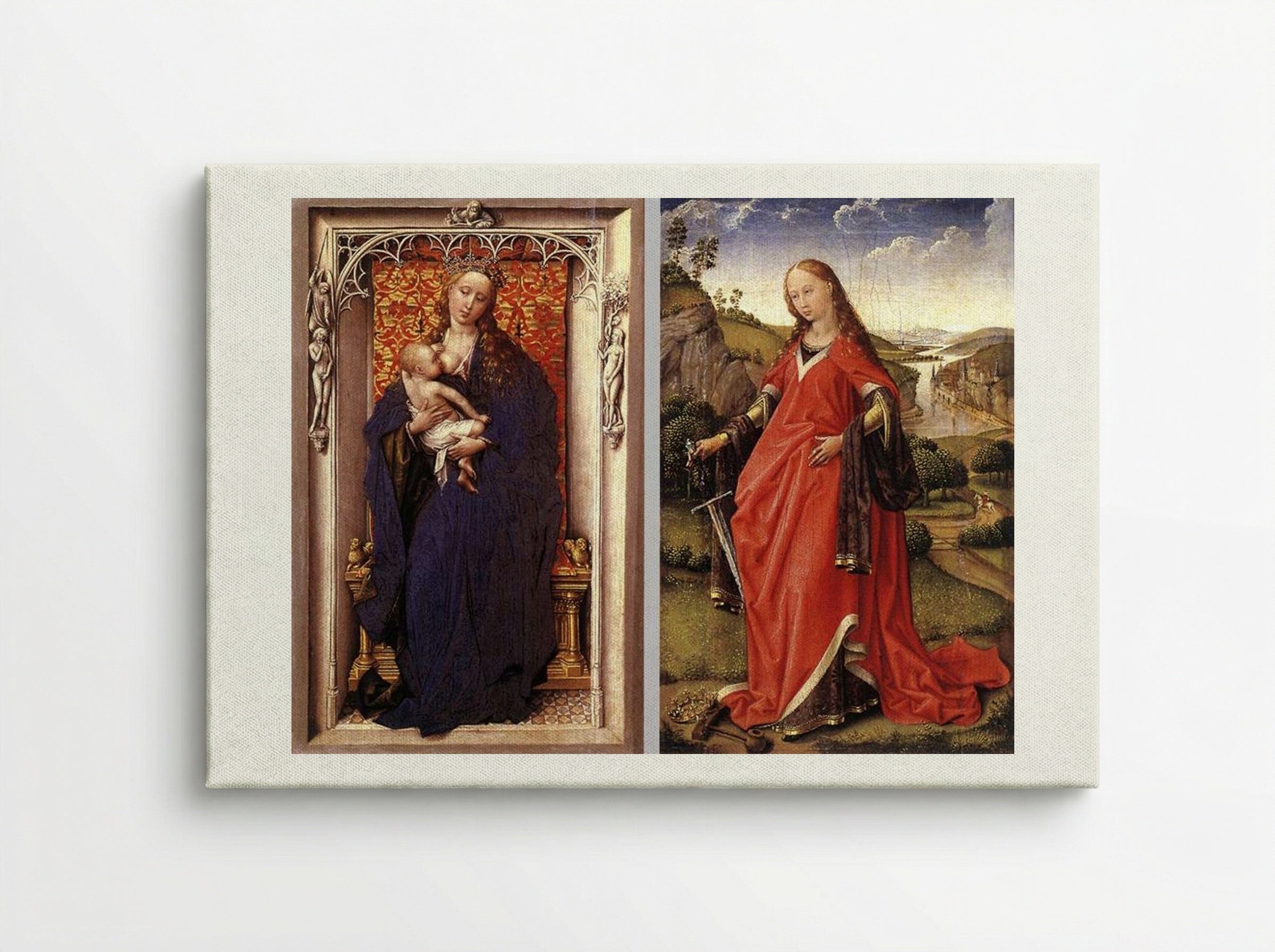 Various Altarpieces - Rogier van der Weyden - Canvas