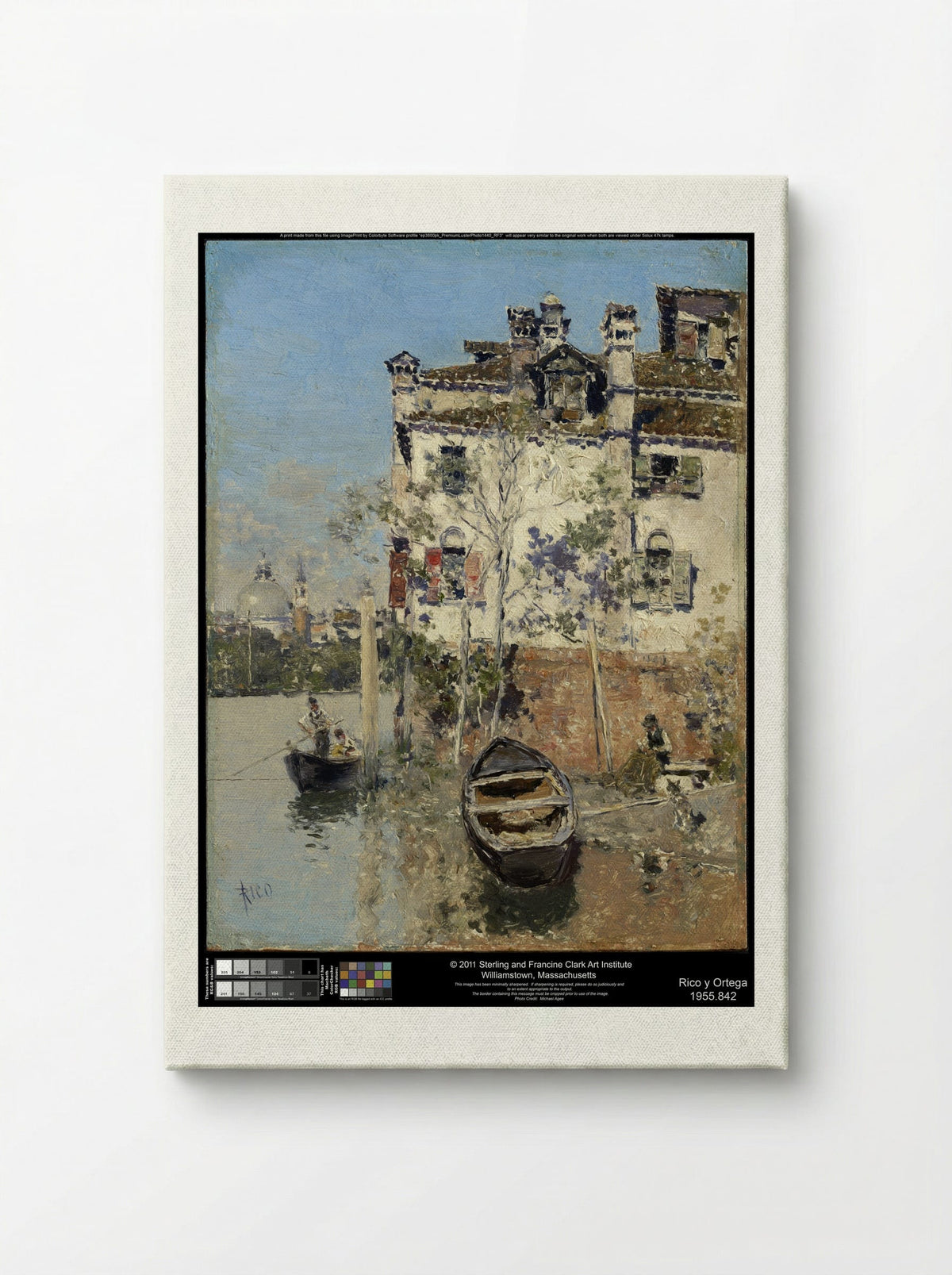 A Canal in Venice - Martín Rico y Ortega - Canvas