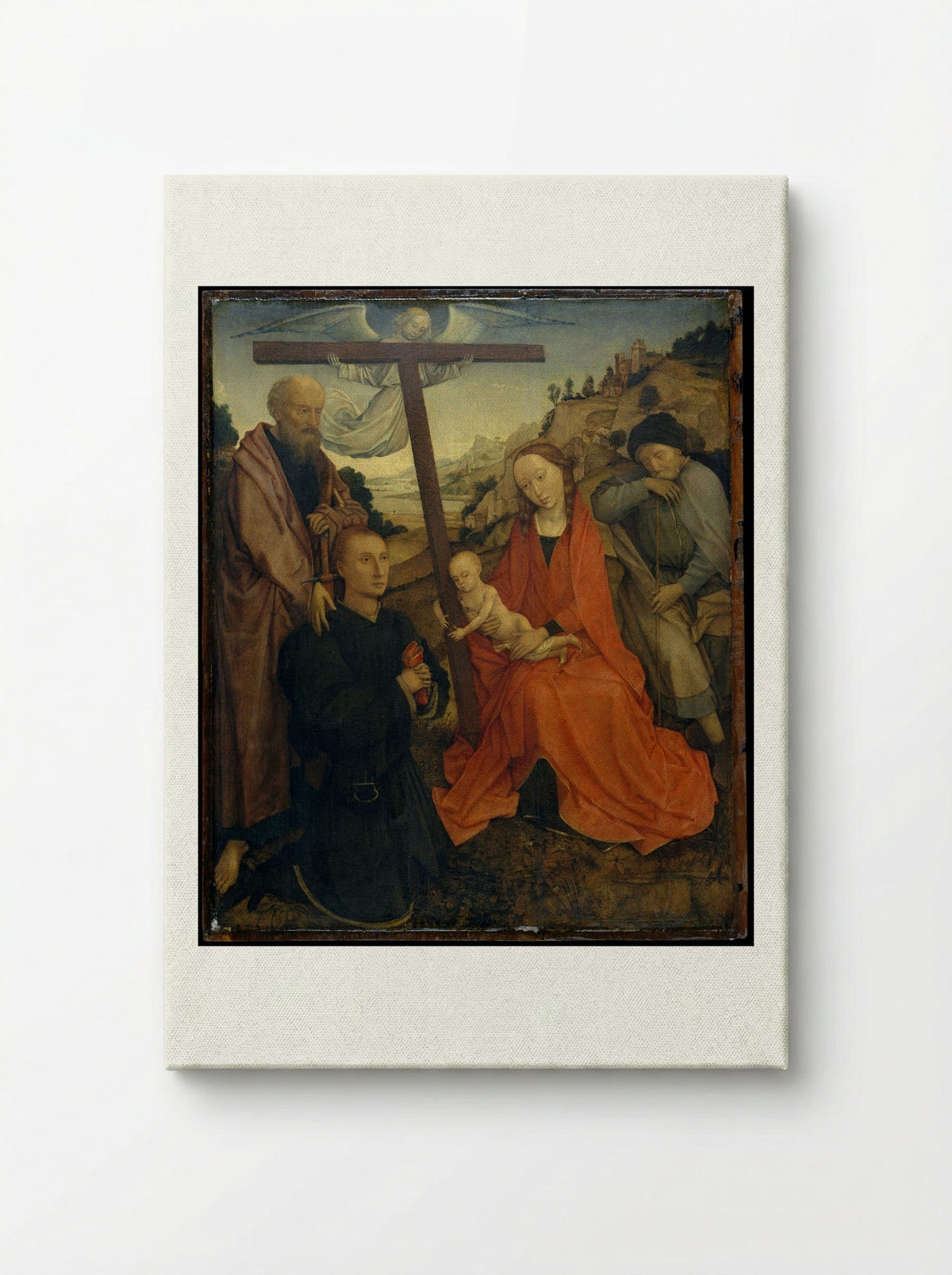 The Holy Family with Saint Paul and a Donor - Rogier van der Weyden - Canvas