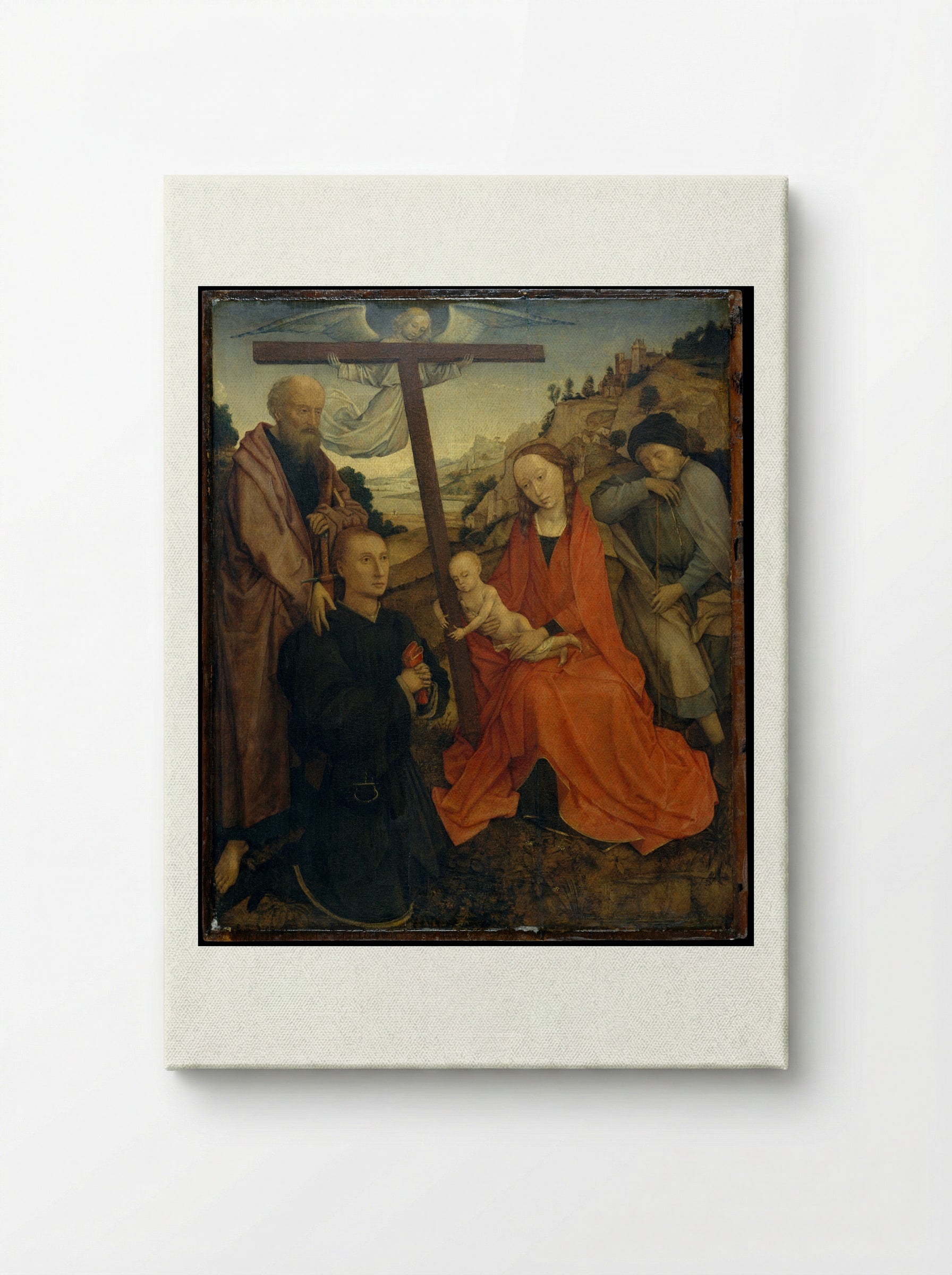 The Holy Family with Saint Paul and a Donor - Rogier van der Weyden - Canvas