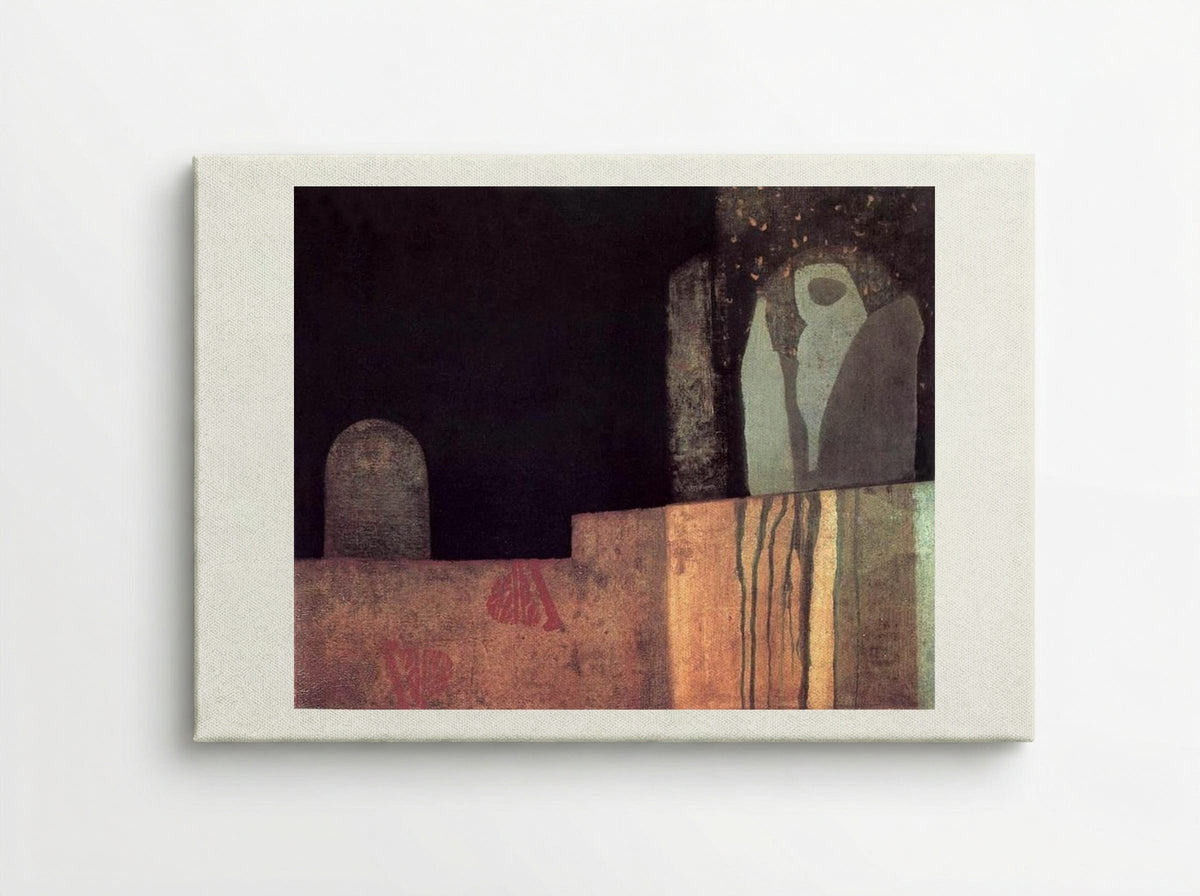 Statue in a Cemetery - Endre Bálint - Canvas
