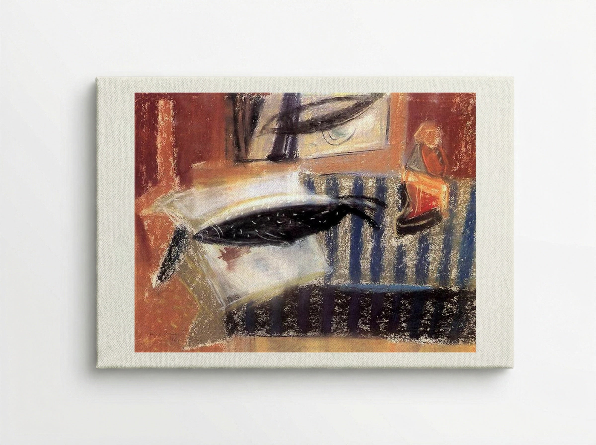 Still Life with Fish - Endre Bálint - Canvas