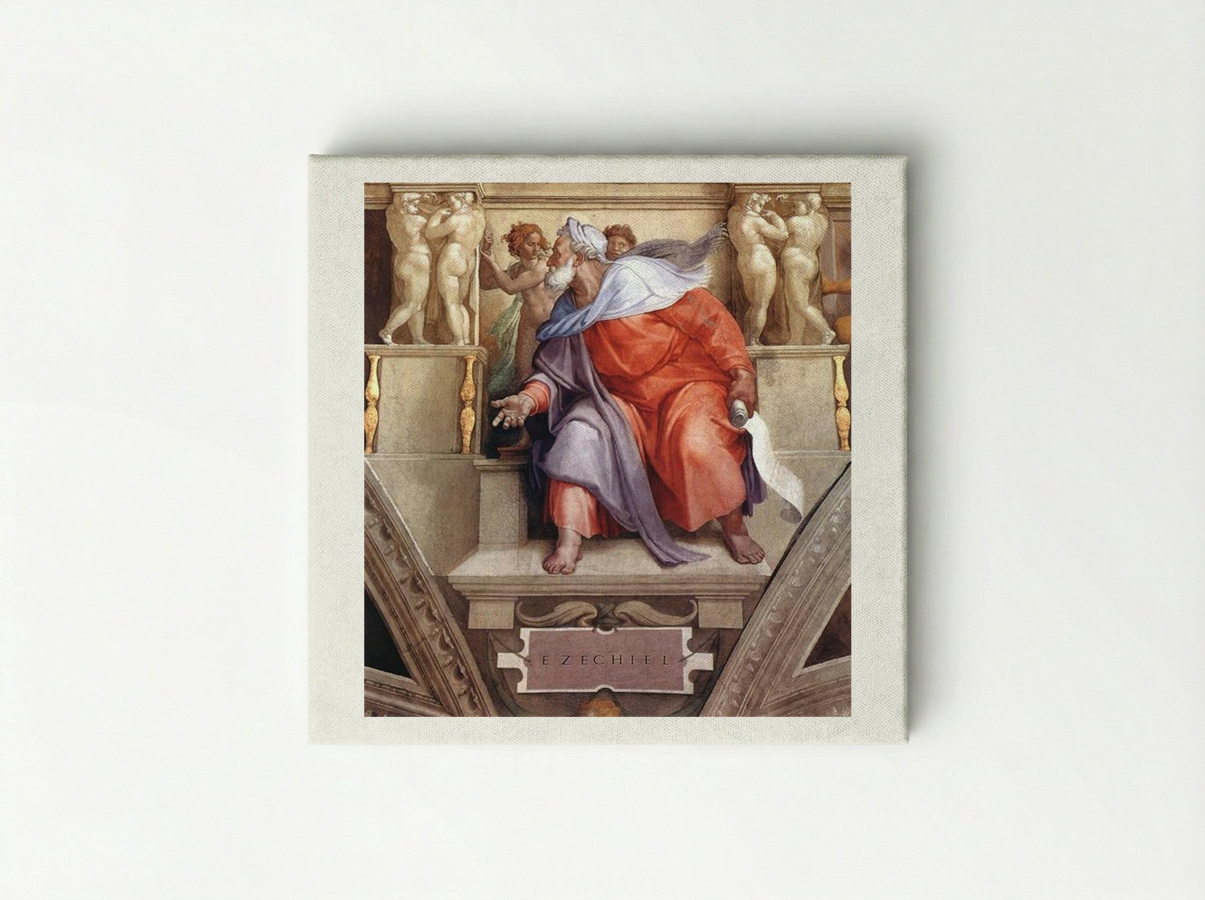 The Prophet Ezekiel - Michelangelo Buonarroti - Canvas
