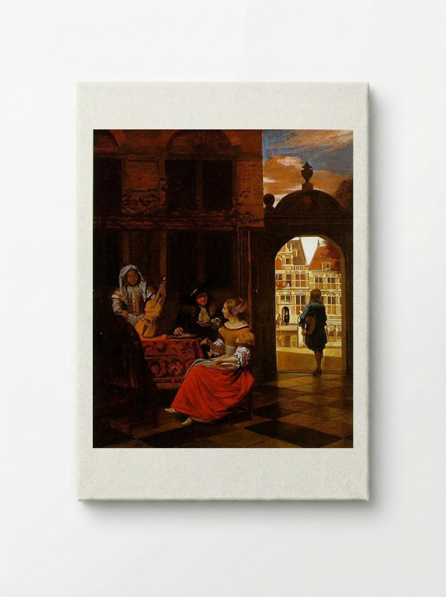 A Musical Party - Pieter de Hooch - Canvas