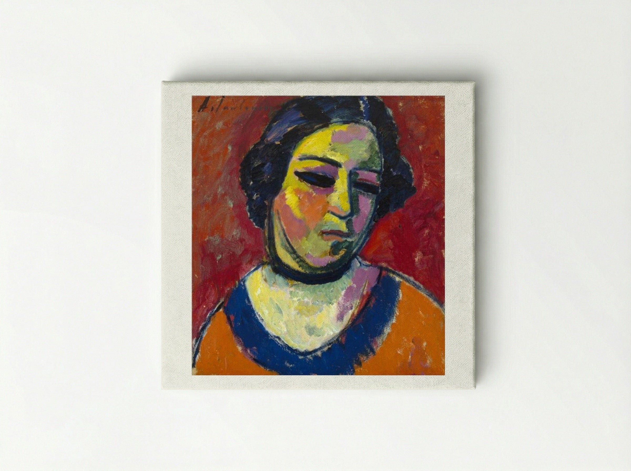 Portrait of a Woman - Alexej von Jawlensky - Canvas