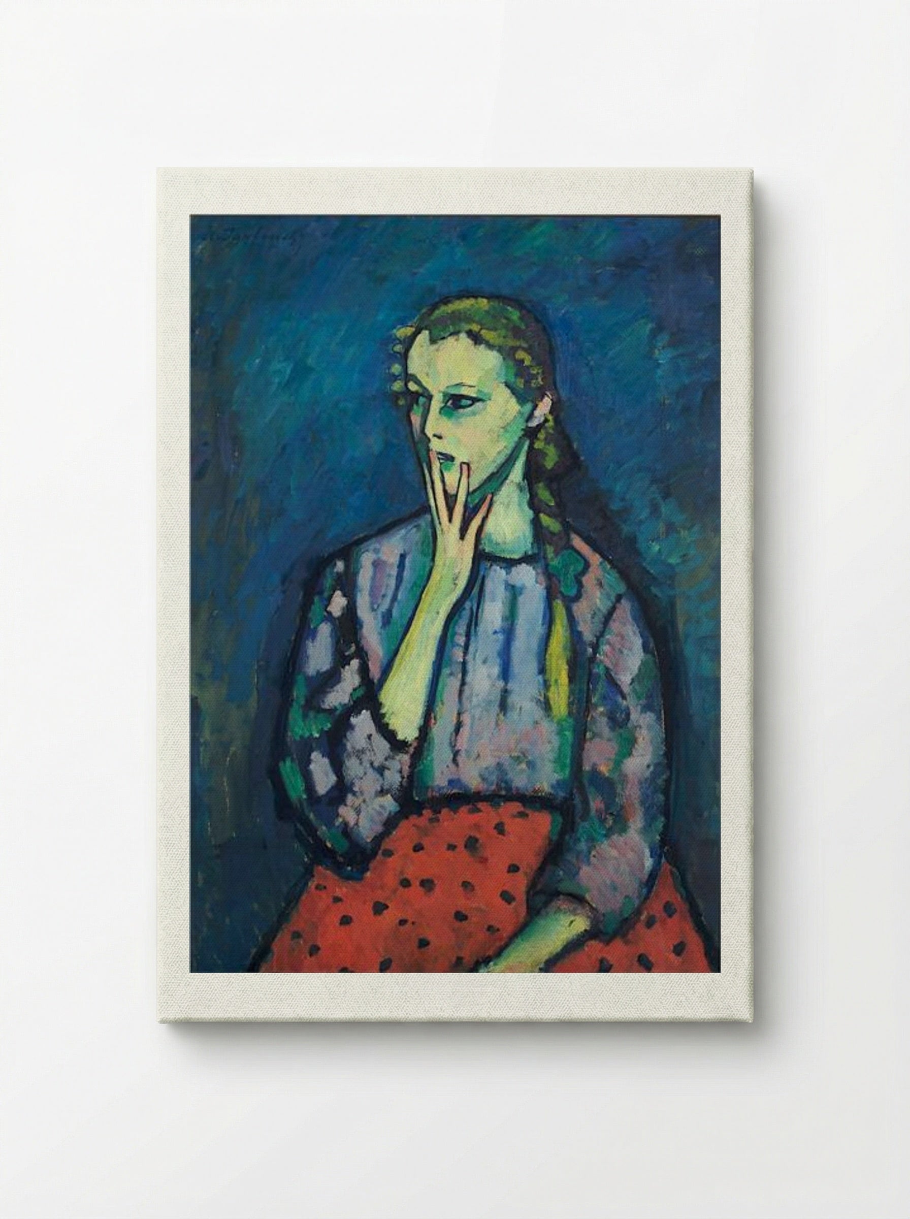 Portrait of a Girl - Alexej von Jawlensky - Canvas