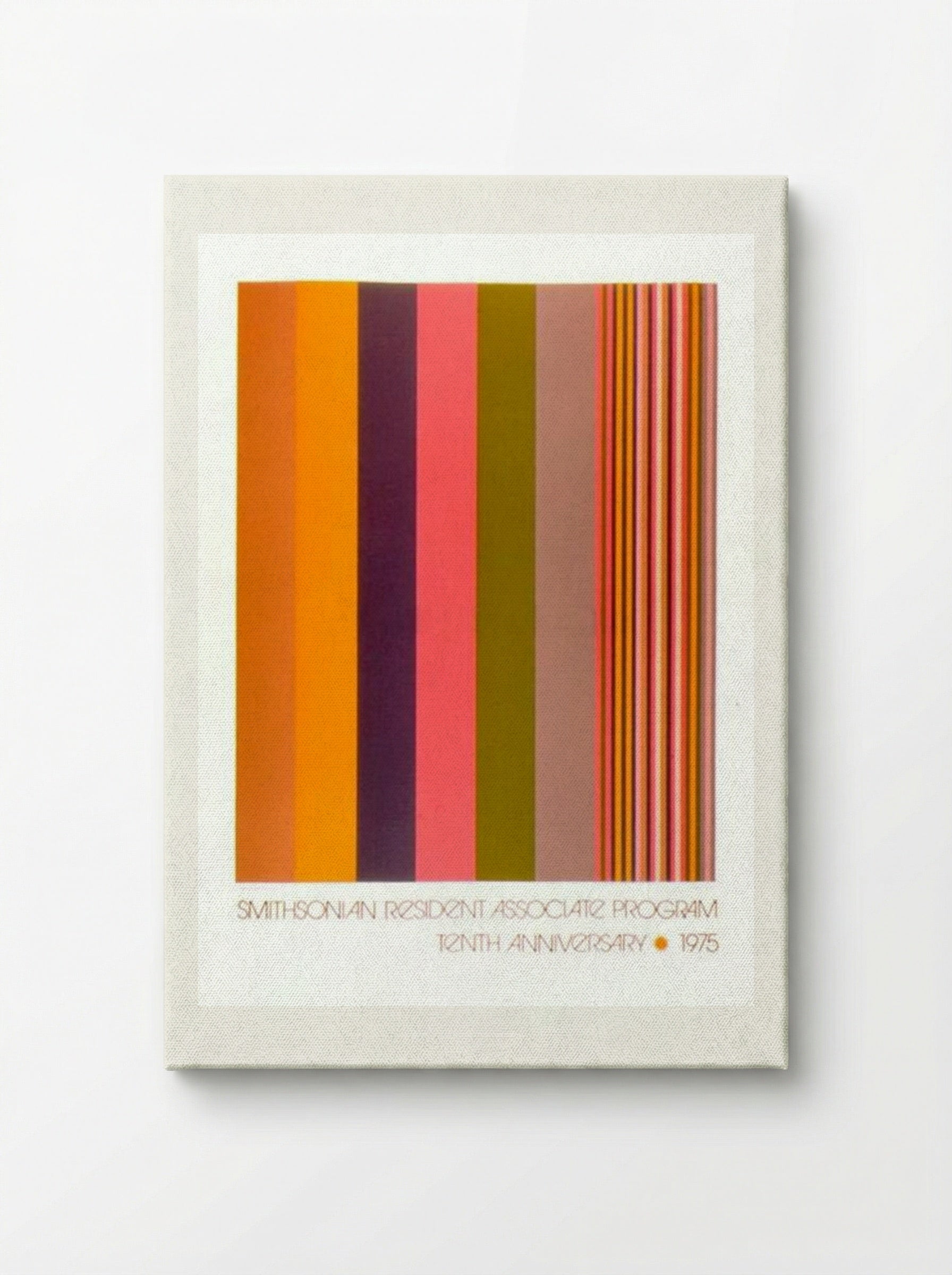 Smithsonian Resident Associate Program Tenth Anniversary Poster - Gene Davis - Canvas