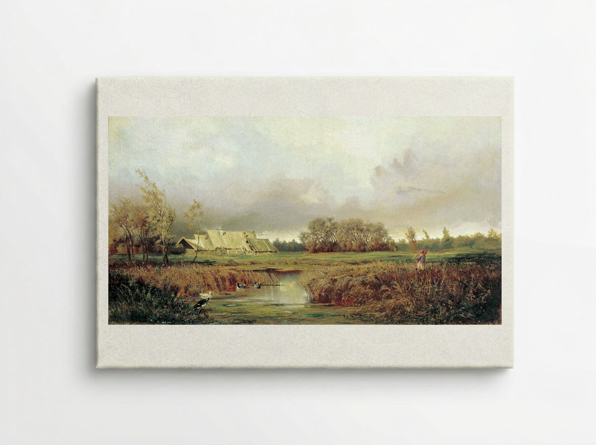 Marsh in Autumn - Efim Volkov - Canvas