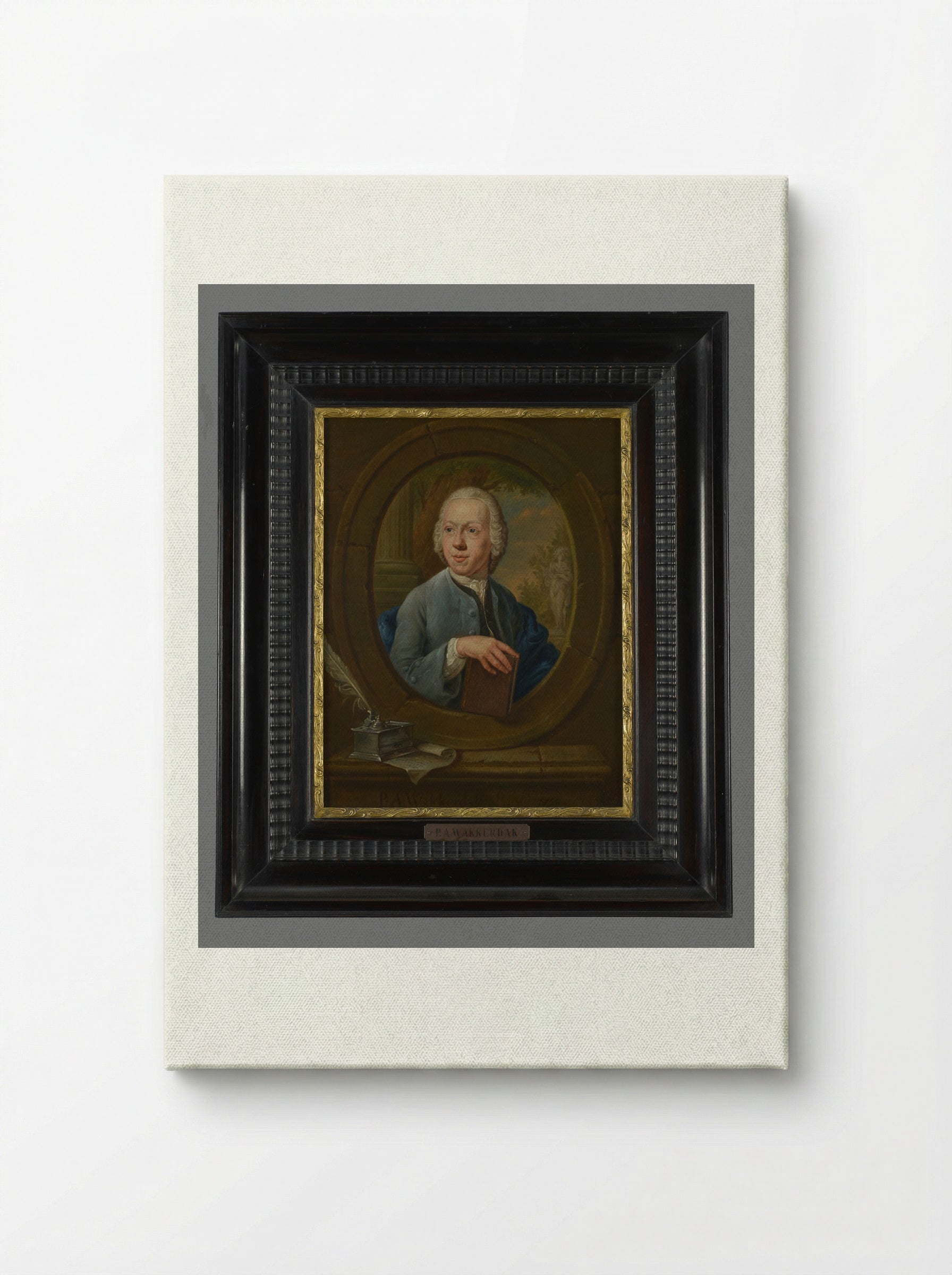 Portret van Willem Dubbelens - Pieter Anthony Wakkerdak - Canvas