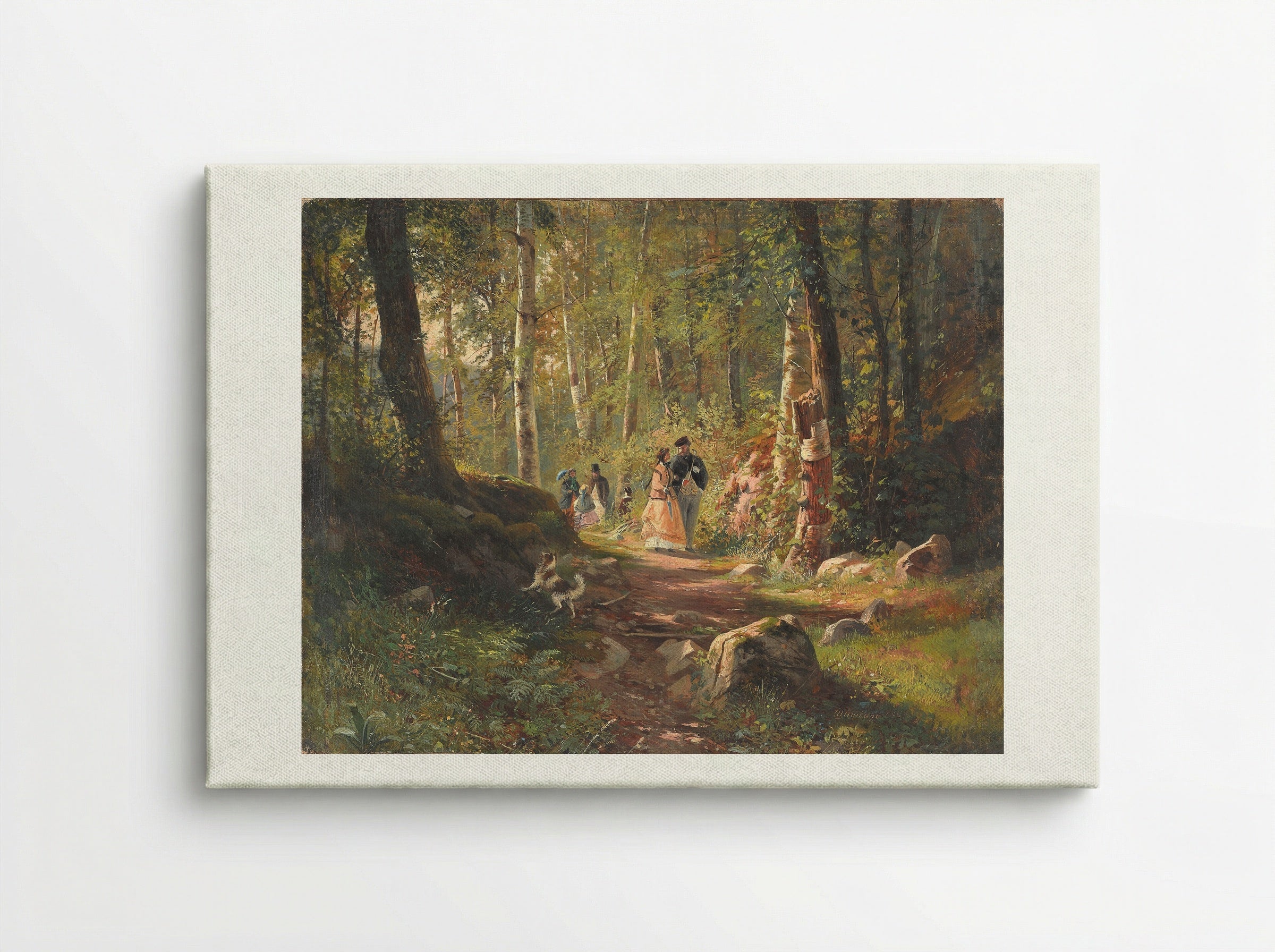 A Walk in the Forest - Ivan Shishkin - Canvas