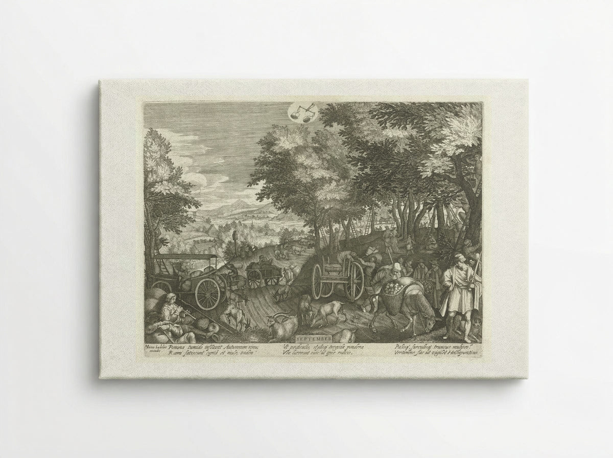 September - Aegidius Sadeler (II) - Canvas