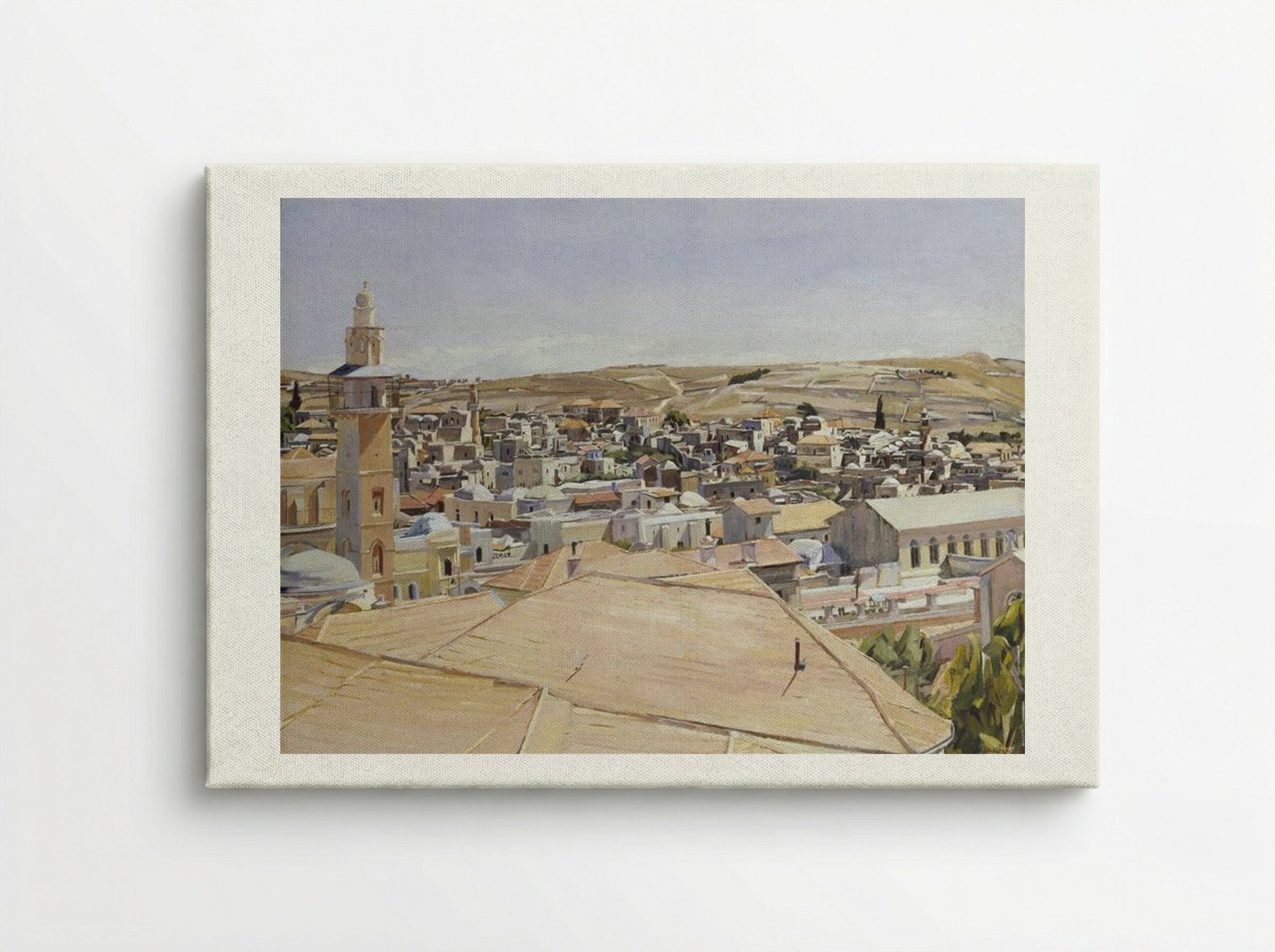 Jerusalem, Looking to Mount Scopus - David Bomberg - Canvas