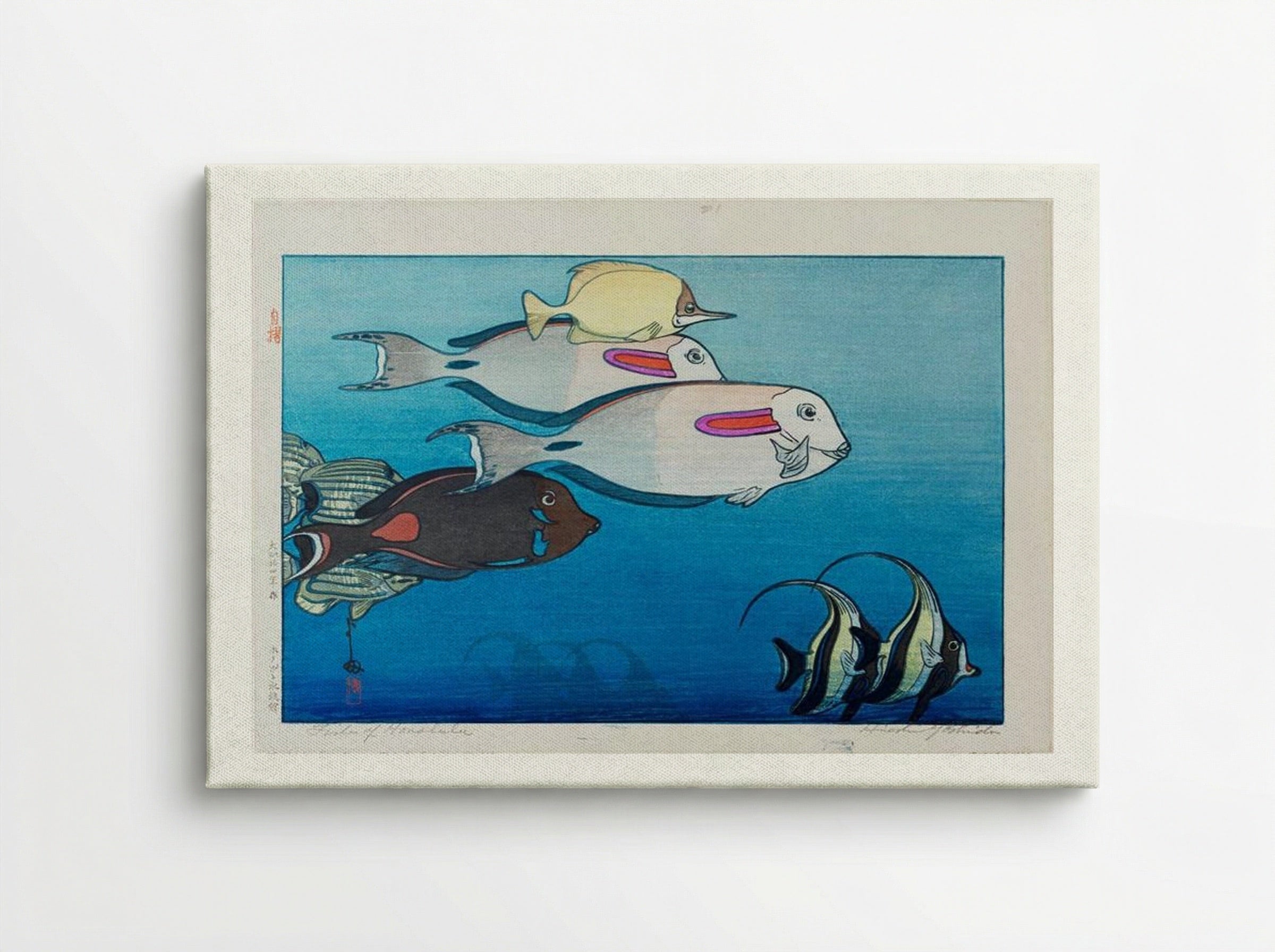 Fishes of Honolulu - Hiroshi Yoshida - Canvas