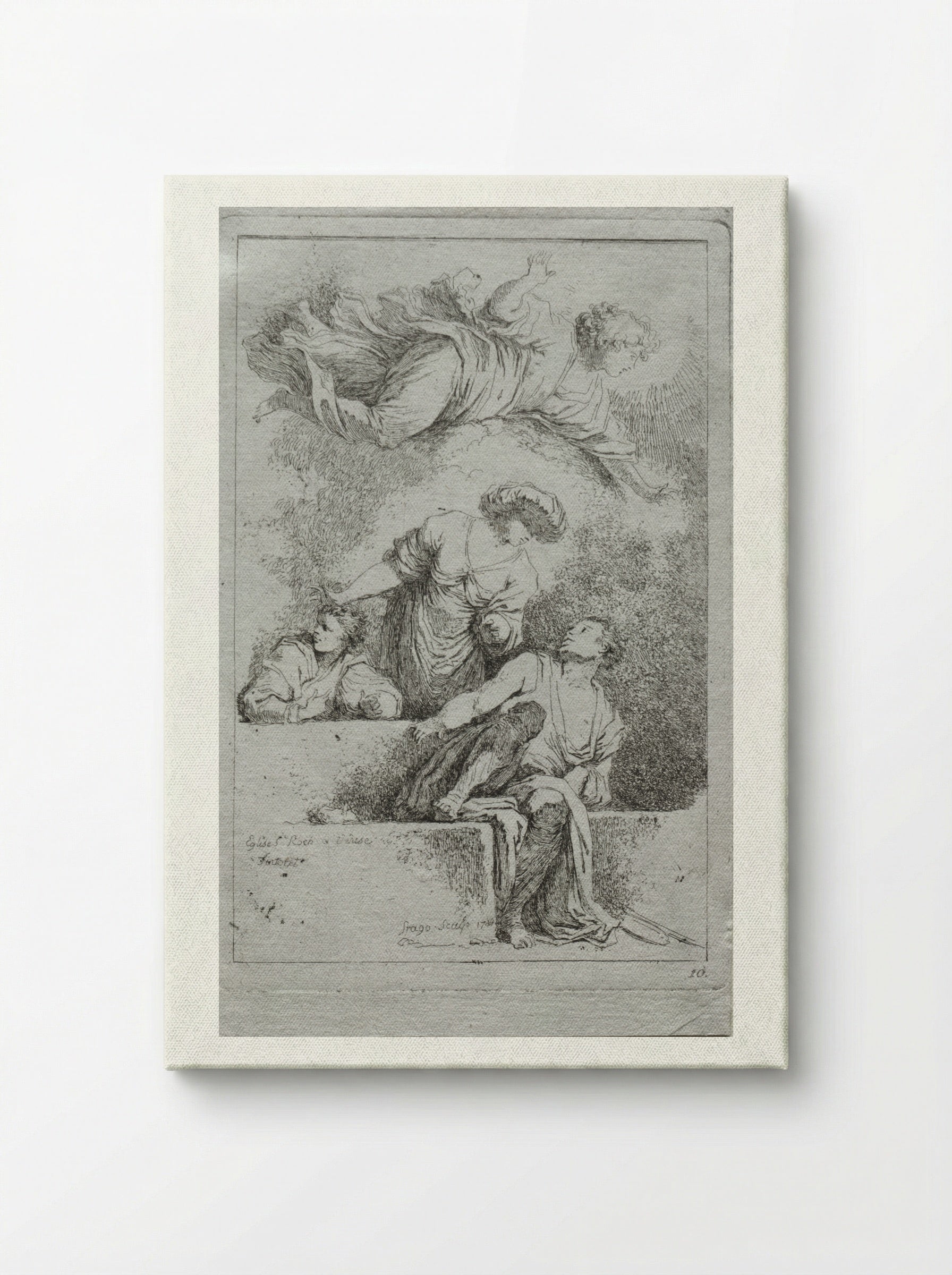 The Disciples at the Tomb - Jean-Honoré Fragonard - Canvas