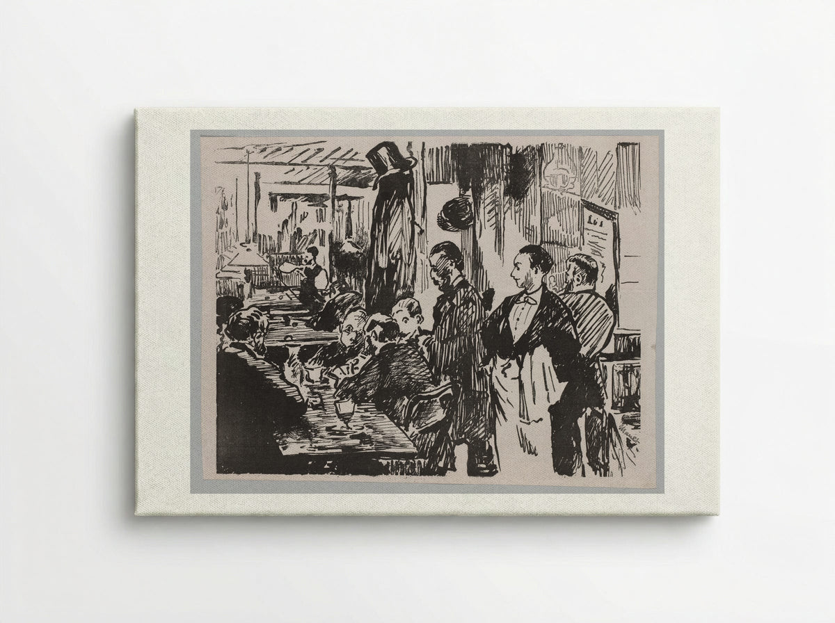 At the Café - Édouard Manet - Canvas