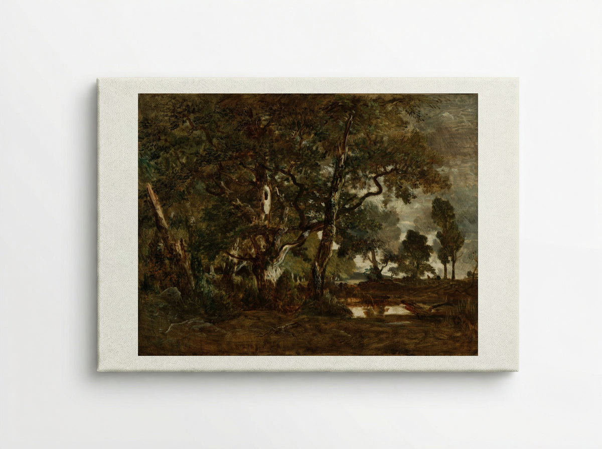 Rendez-vous de chasse, Forest of Fontainebleau - Théodore Rousseau - Canvas