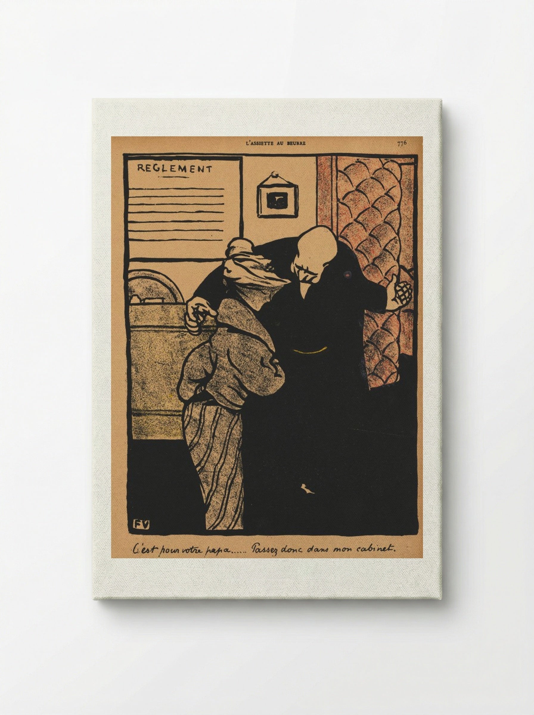 It's about your father... - Félix Vallotton - Canvas