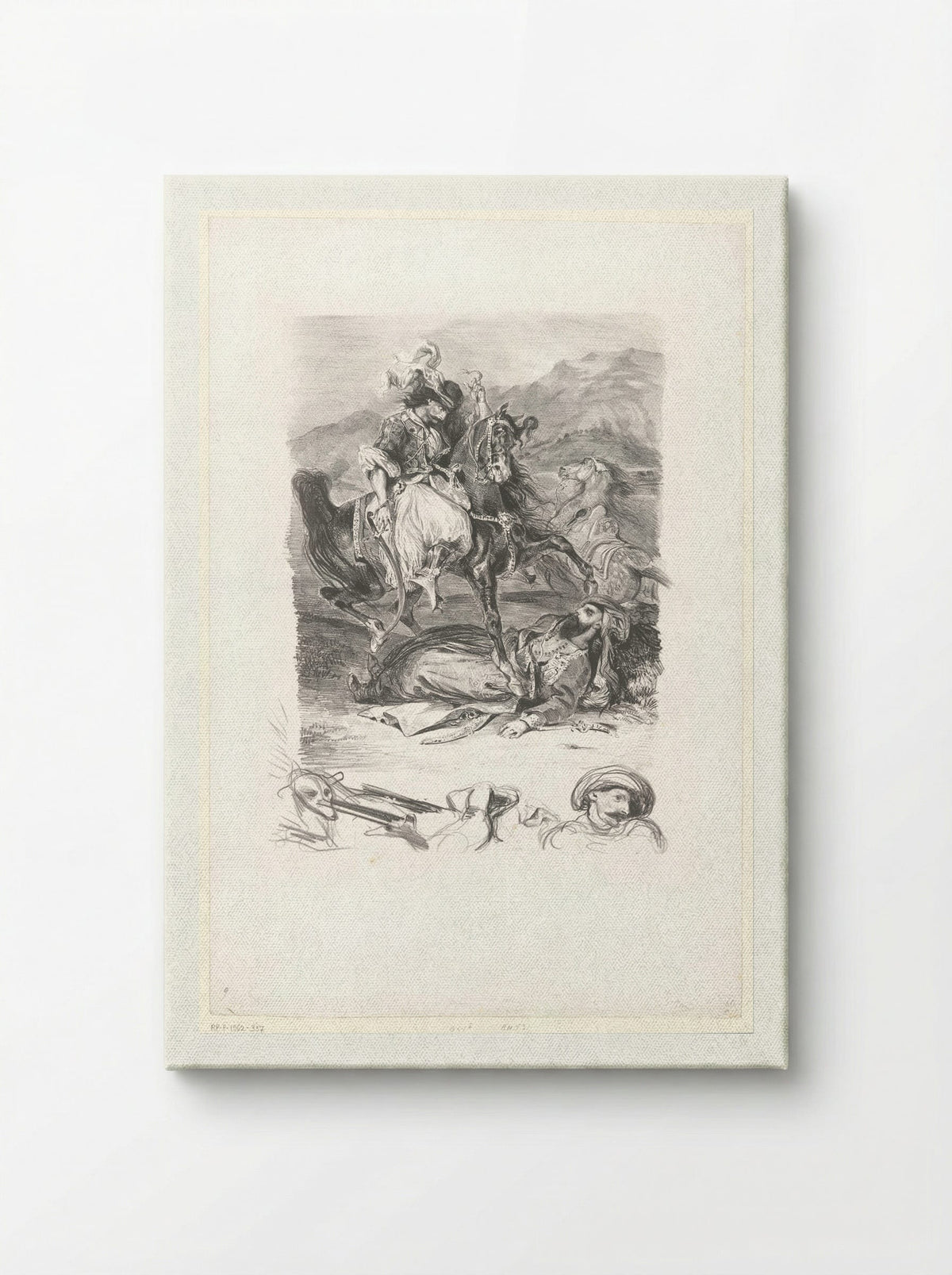 Combat of the Giaour and the Pasha - Eugène Delacroix - Canvas