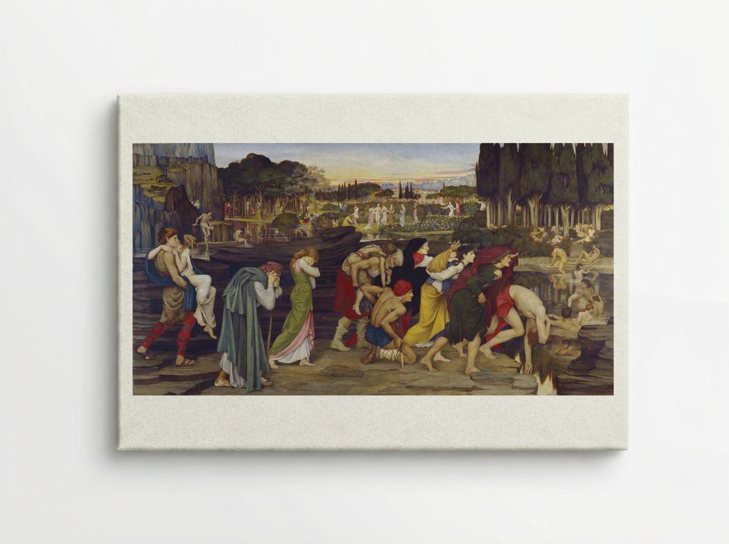 The Waters of Lethe by the Plains of Elysium - John Roddam Spencer Stanhope - Canvas