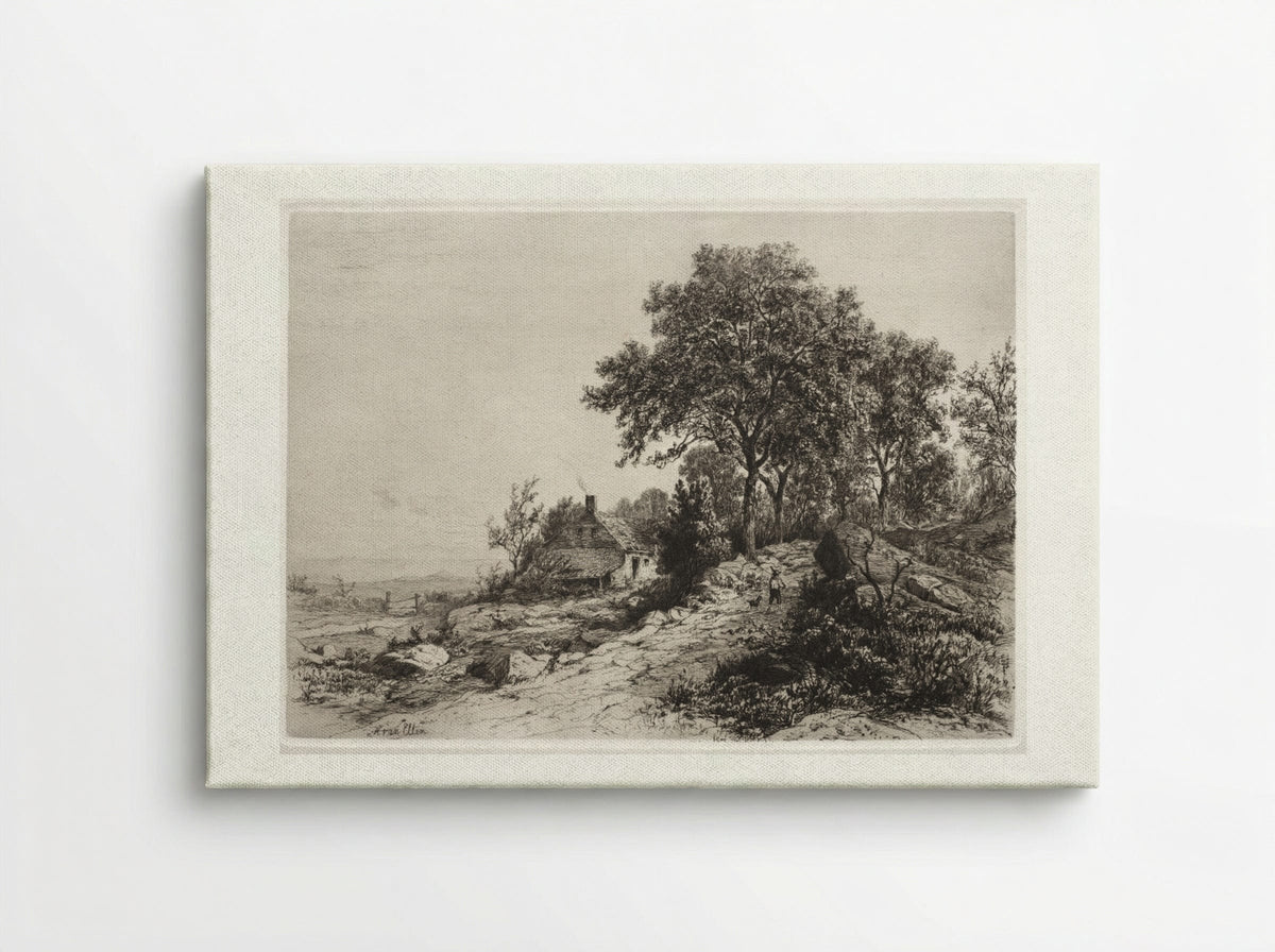 Cottage by the Sea - Hendrik Dirk Kruseman van Elten - Canvas