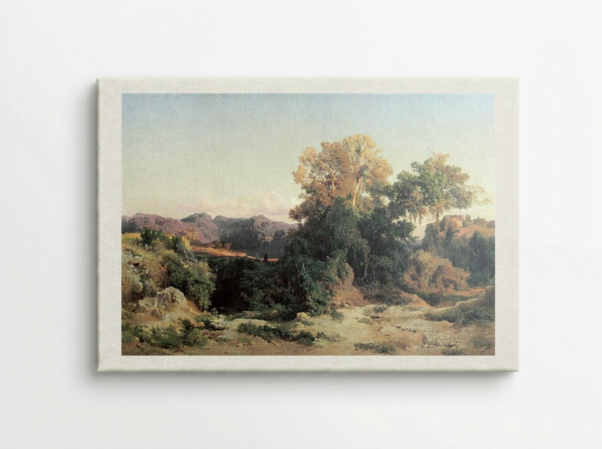 At Alban Hills - Arnold Böcklin - Canvas
