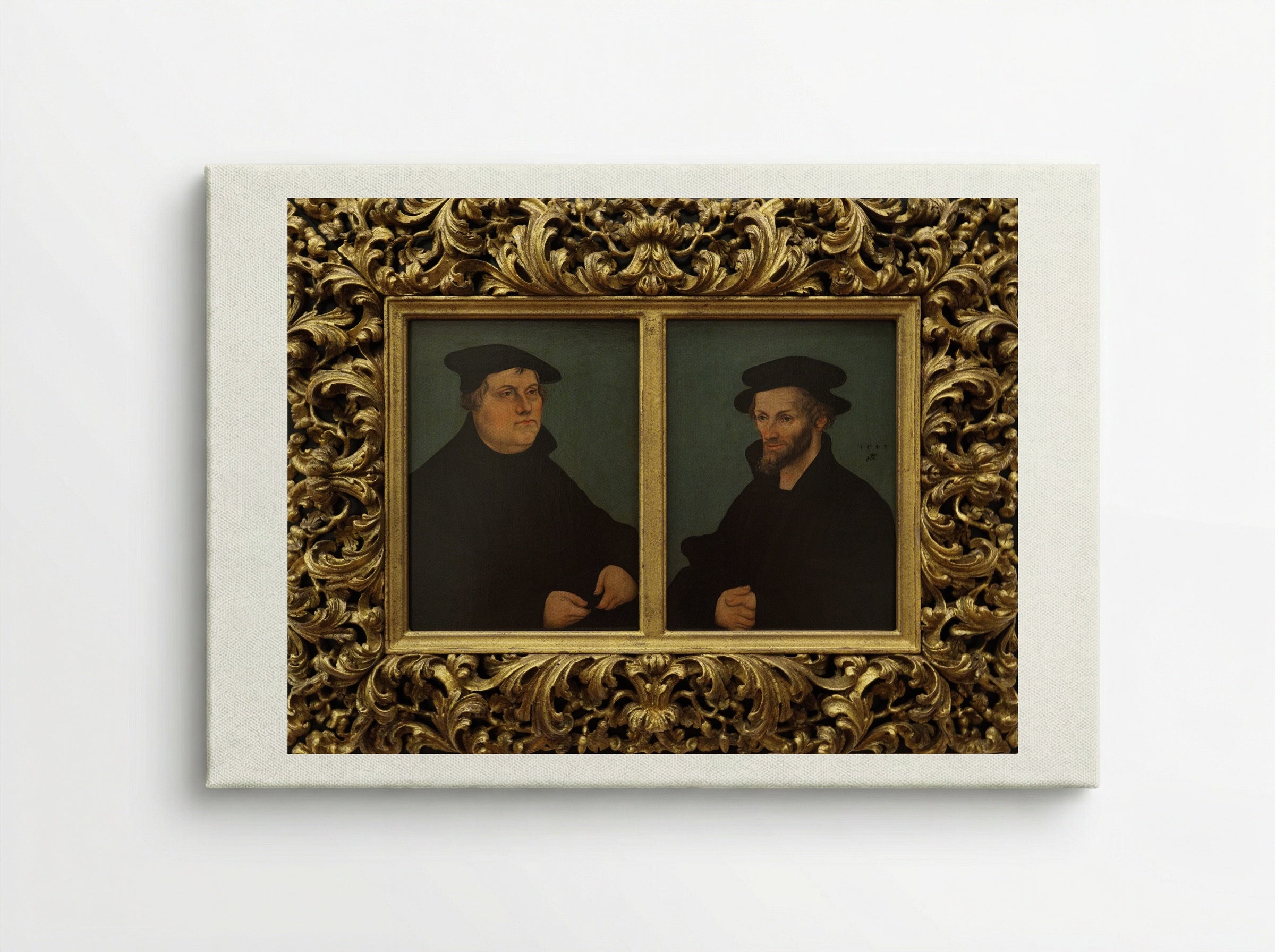 Martin Luther and Philipp Melanchthon - Lucas Cranach the Elder - Canvas