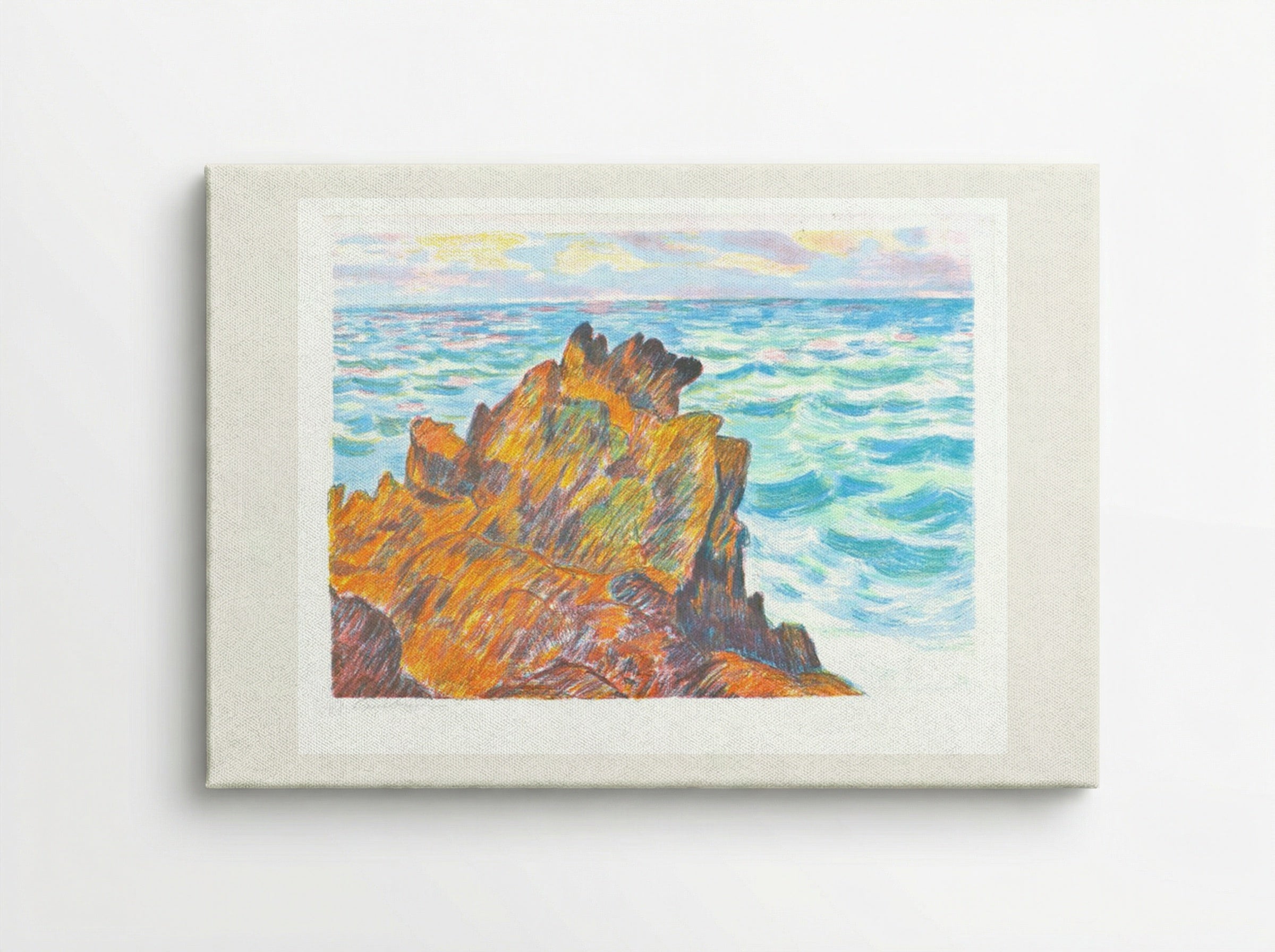 Les rochers rouges - Armand Guillaumin - Canvas