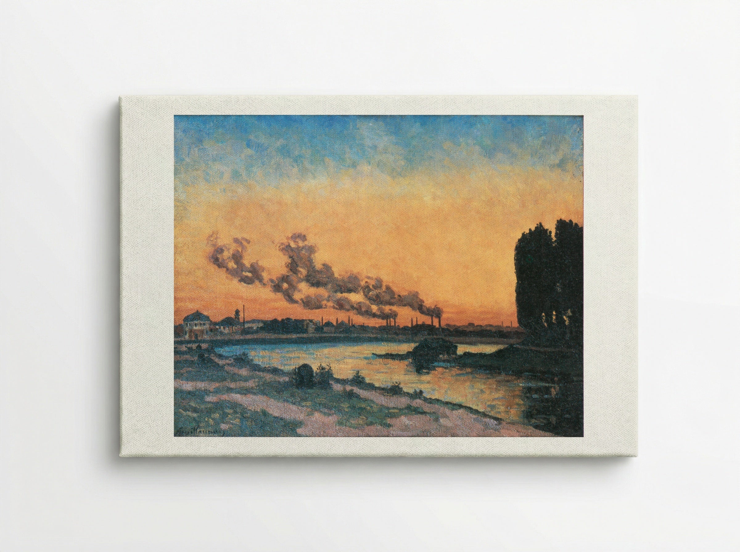 Sunset at Ivry - Armand Guillaumin - Canvas