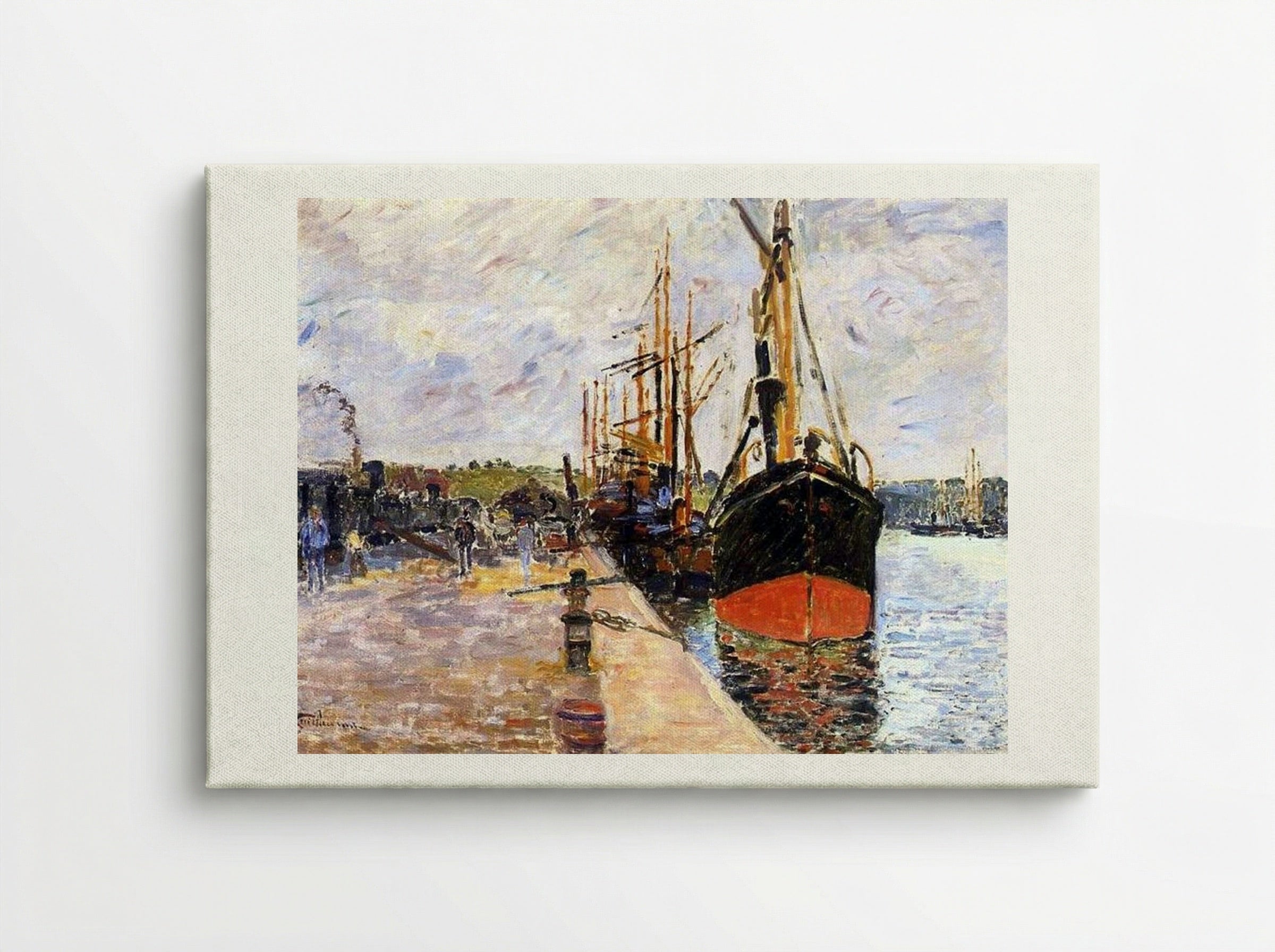 Vue de port - Armand Guillaumin - Canvas