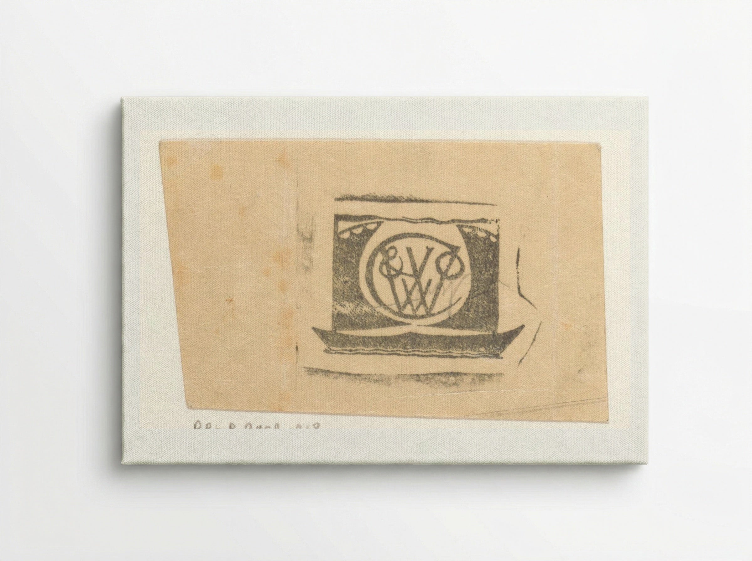 Ex libris voor E.J. van Wisselingh & Co - Gerrit Willem Dijsselhof - Canvas