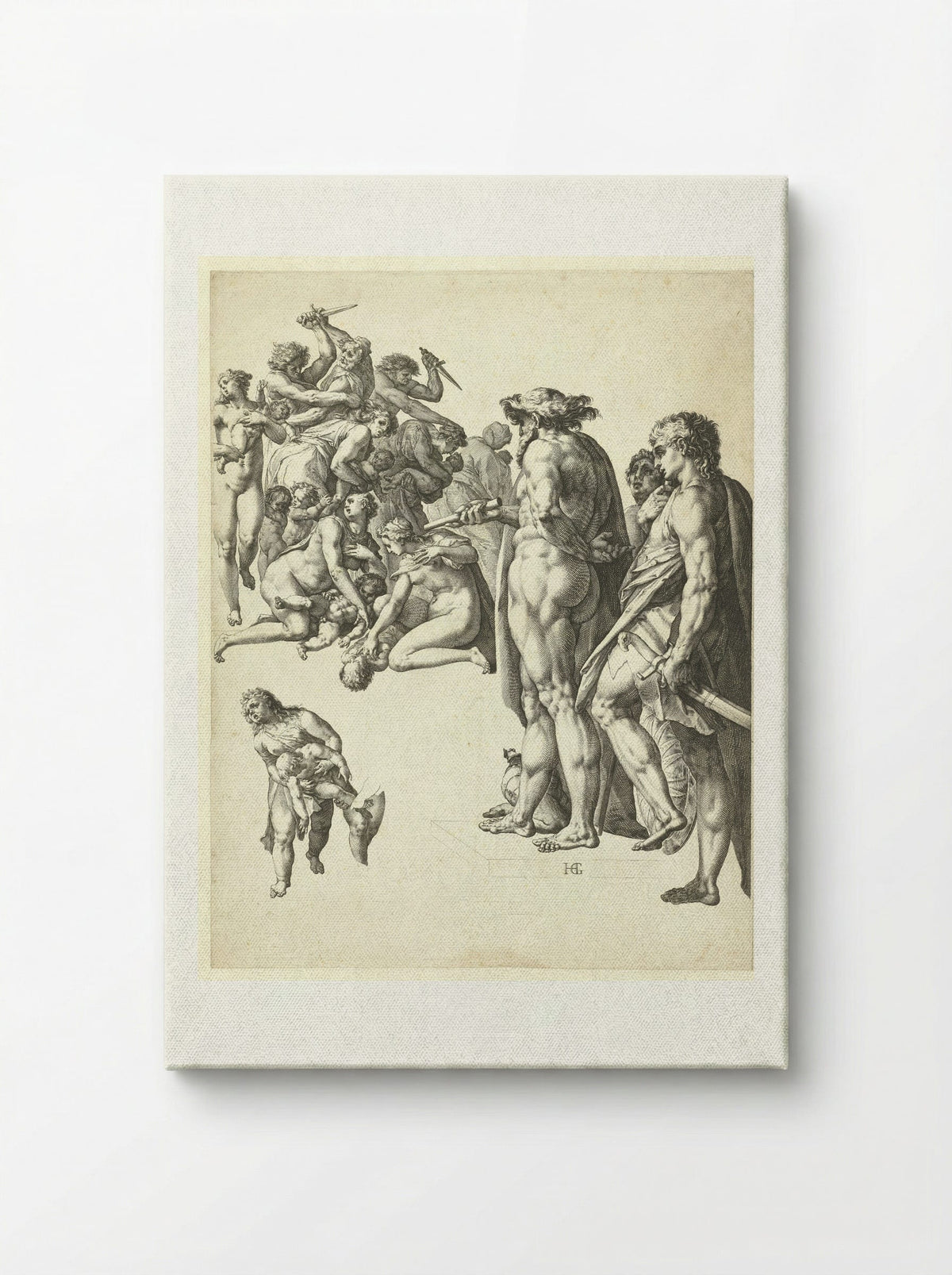 The Massacre of the Innocents - Hendrick Goltzius - Canvas