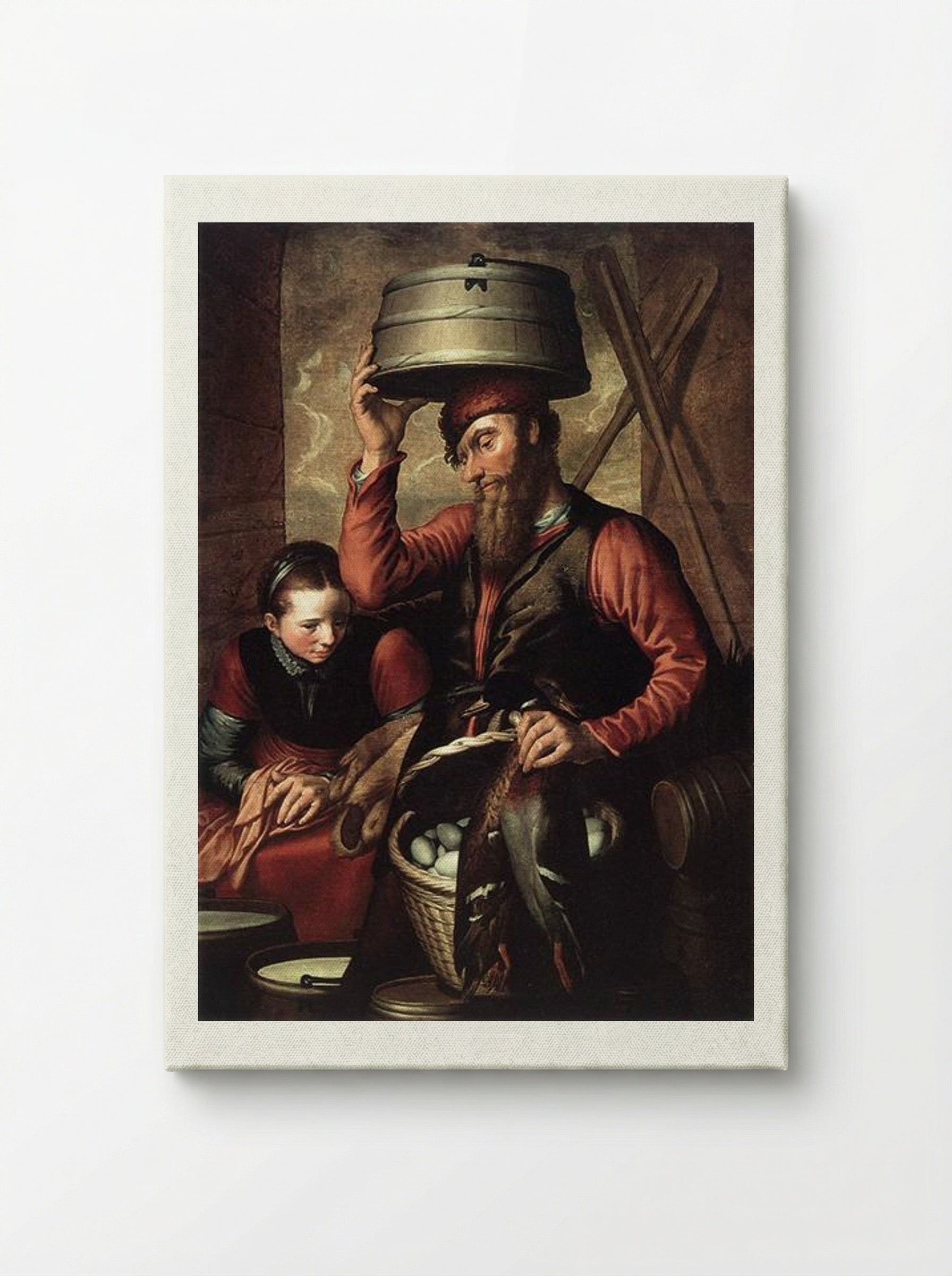Vendor of Fowl - Pieter Aertsen - Canvas