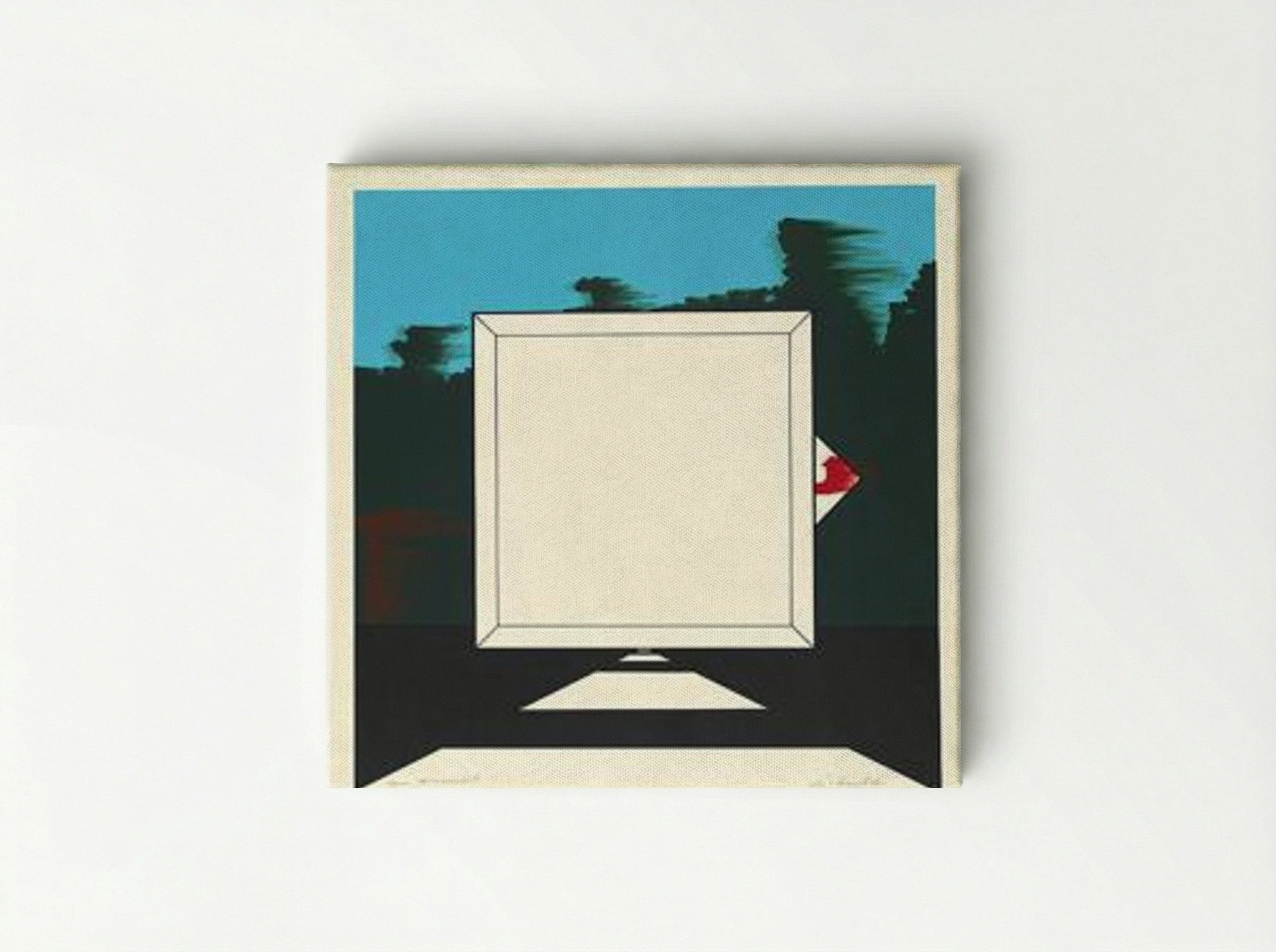 Untitled (Highway Sign Study) - Allan D'Arcangelo - Canvas