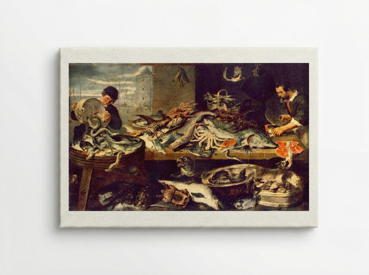 Fish Shop - Frans Snyders - Canvas
