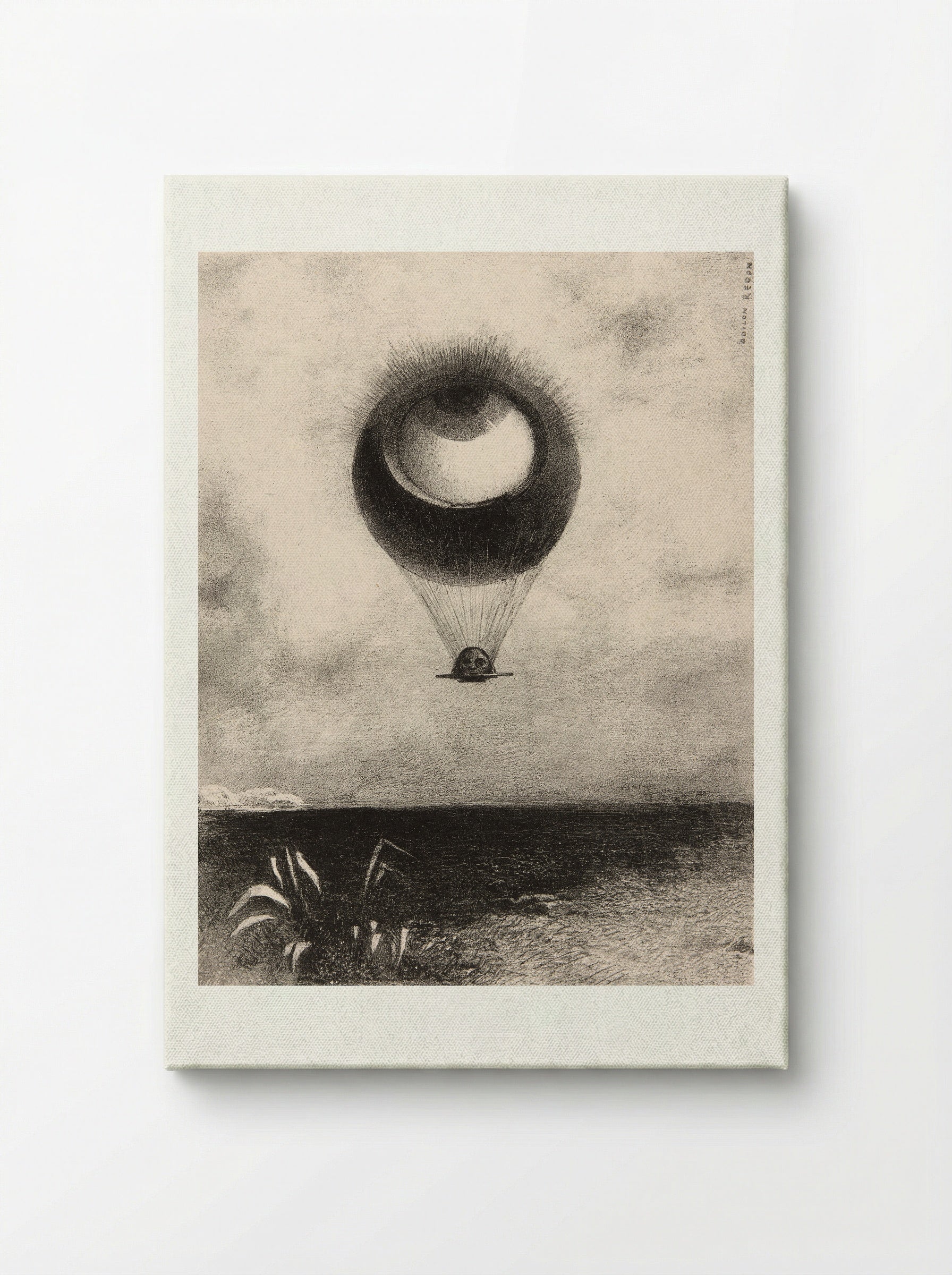 The Eye, Like a Strange Balloon Moves Towards Infinity - Odilon Redon - Canvas