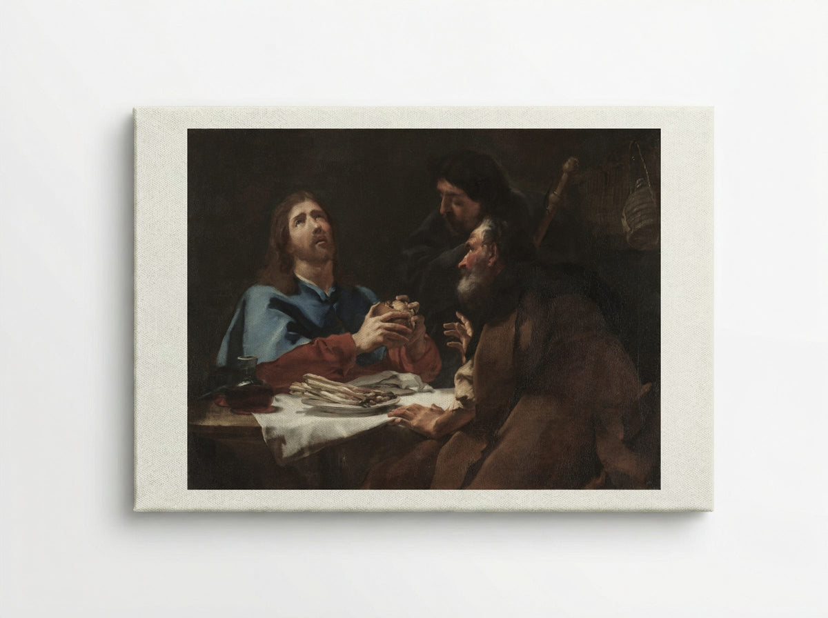 The Supper at Emmaus - Giovanni Battista Piazzetta - Canvas