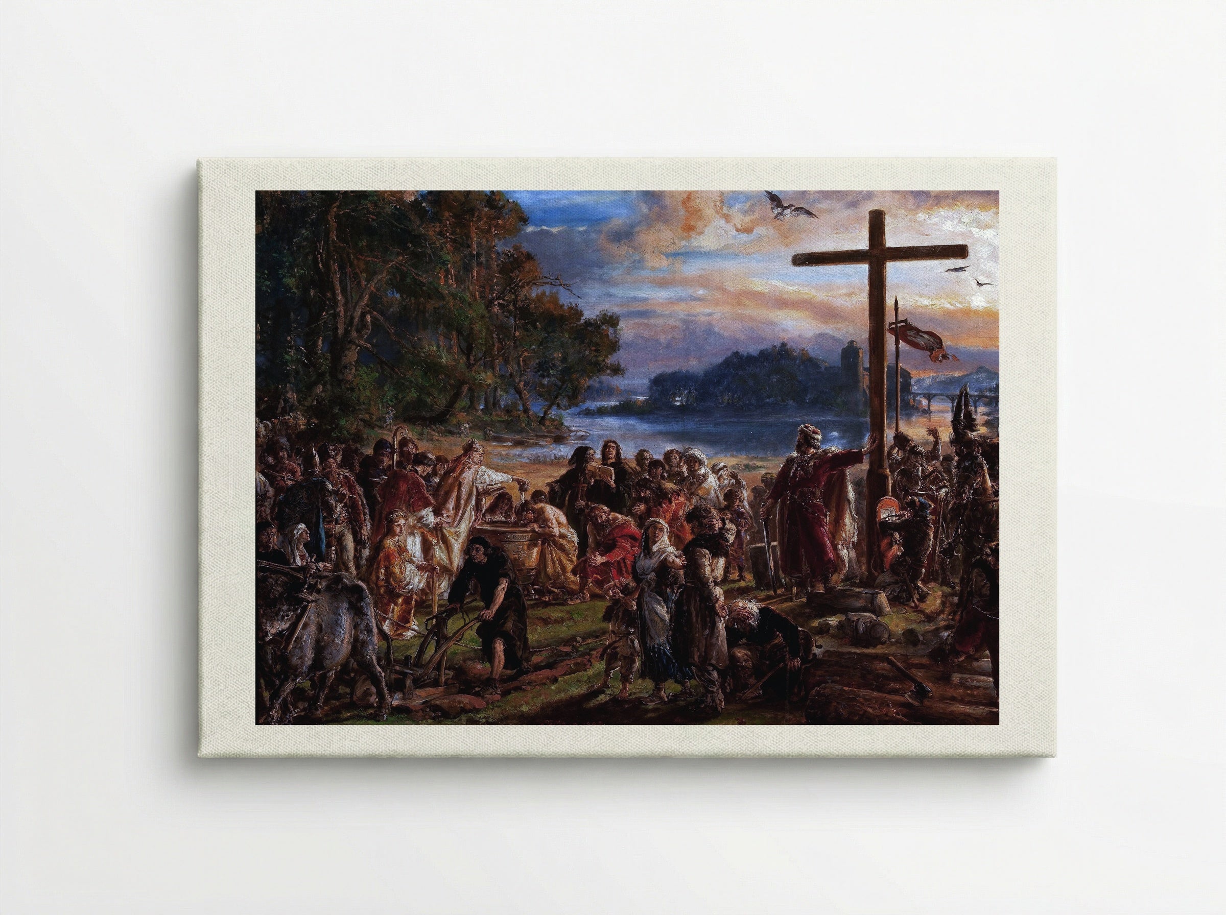 Christianization of Poland A.D. 965 - Jan Matejko - Canvas