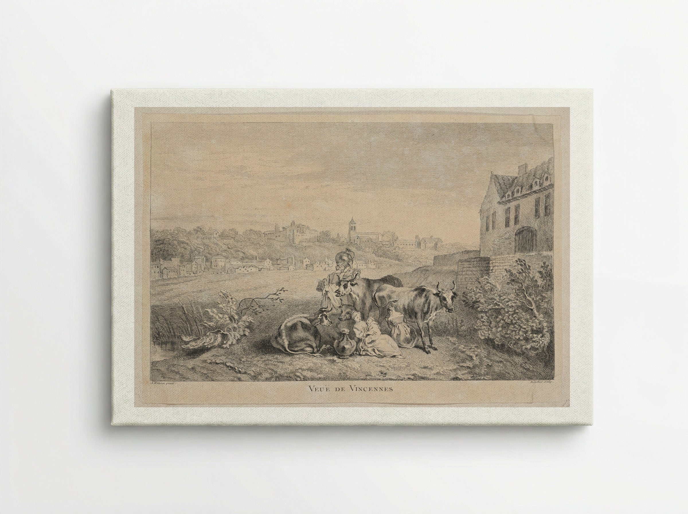 Veuë de Vincennes - François Boucher - Canvas