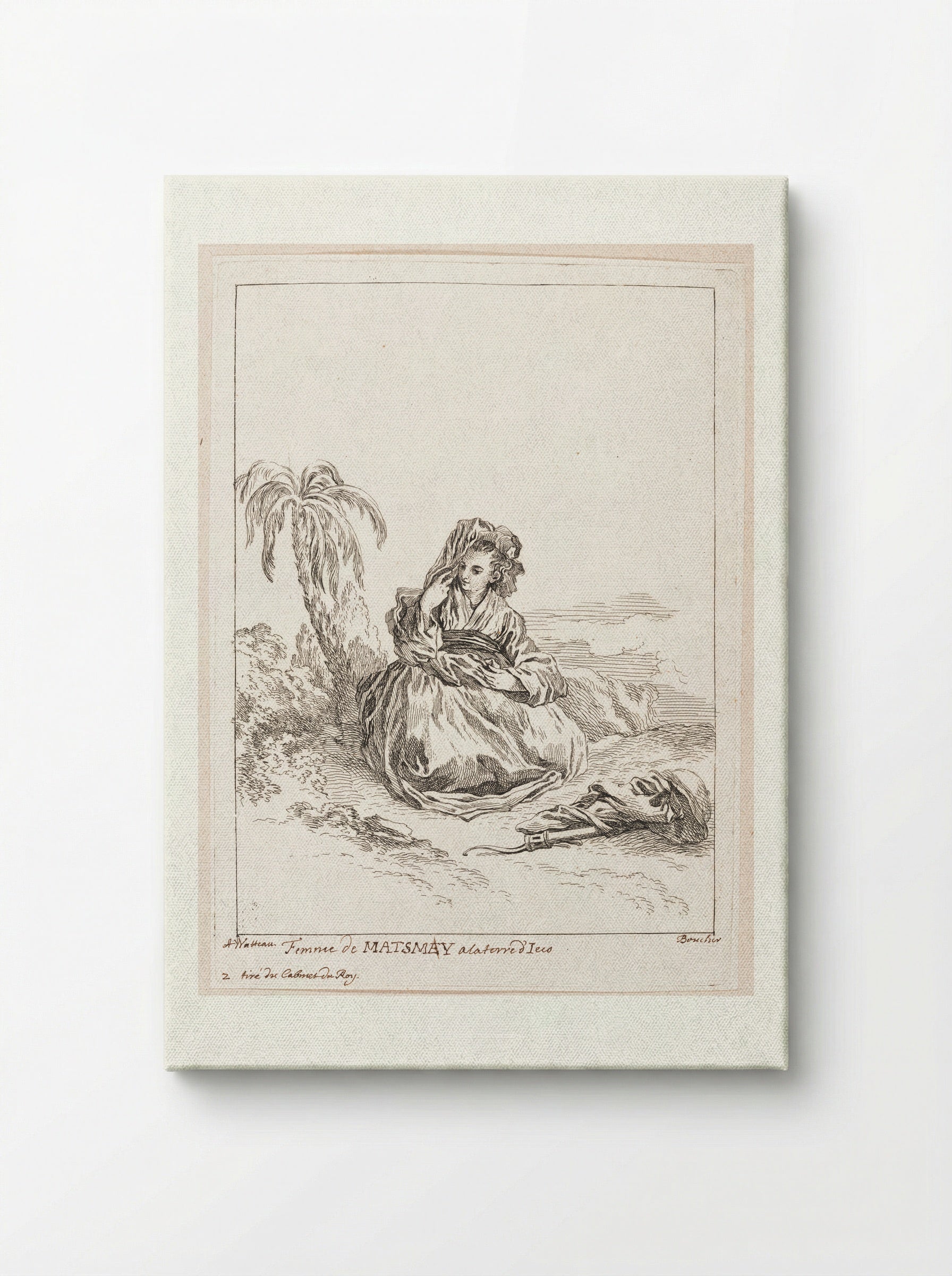 Woman from Matsmey in the Land of D'ieço - François Boucher - Canvas