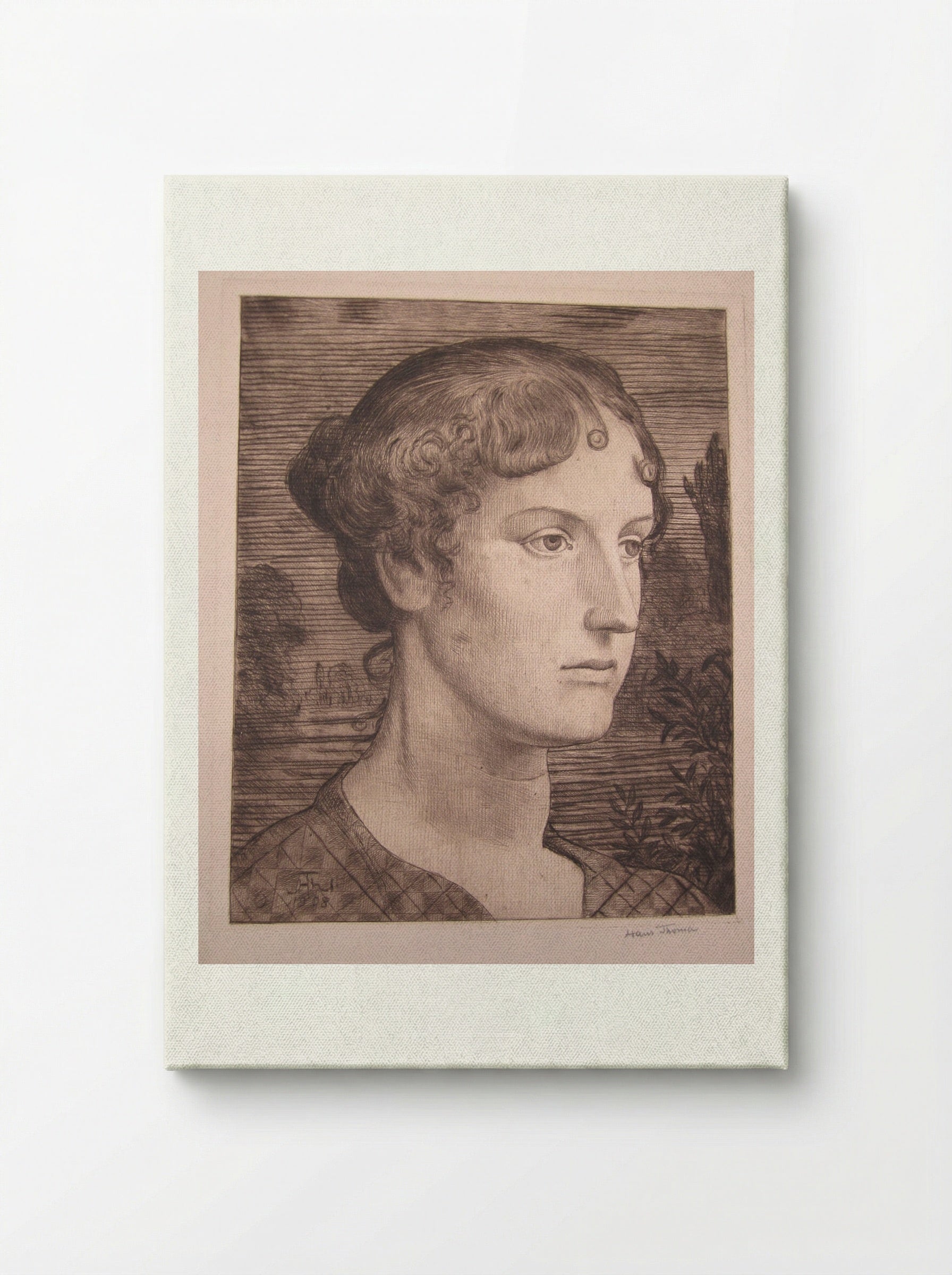 Portrait of a Woman II - Hans Thoma - Canvas