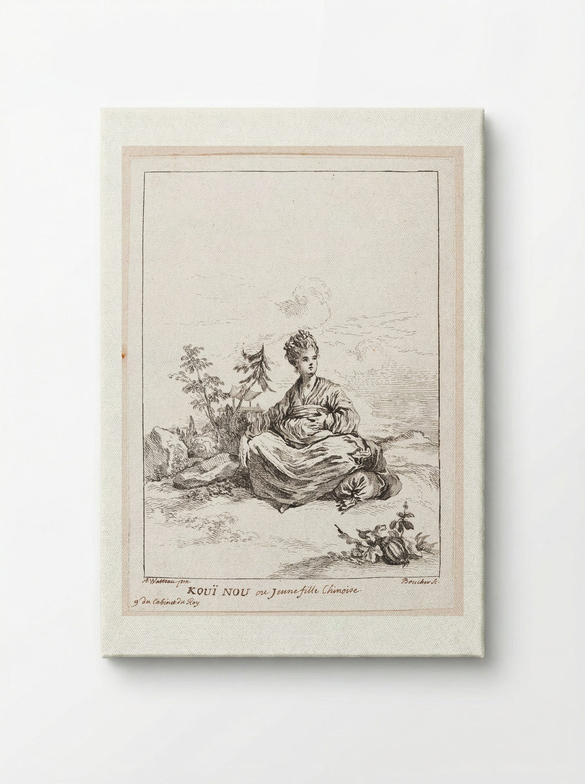 Kouï Nou or Young Chinese Girl - François Boucher - Canvas