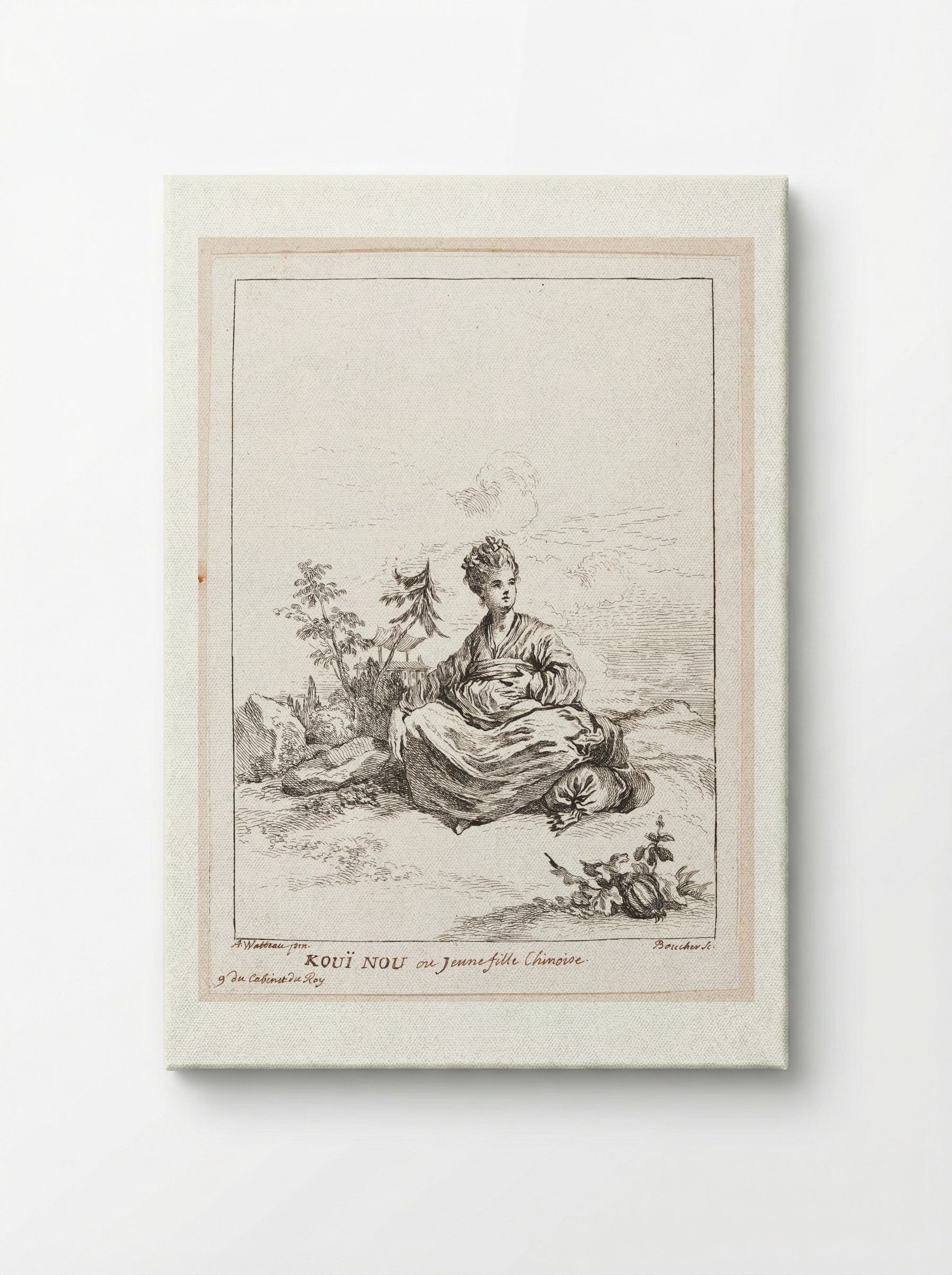 Kouï Nou or Young Chinese Girl - François Boucher - Canvas