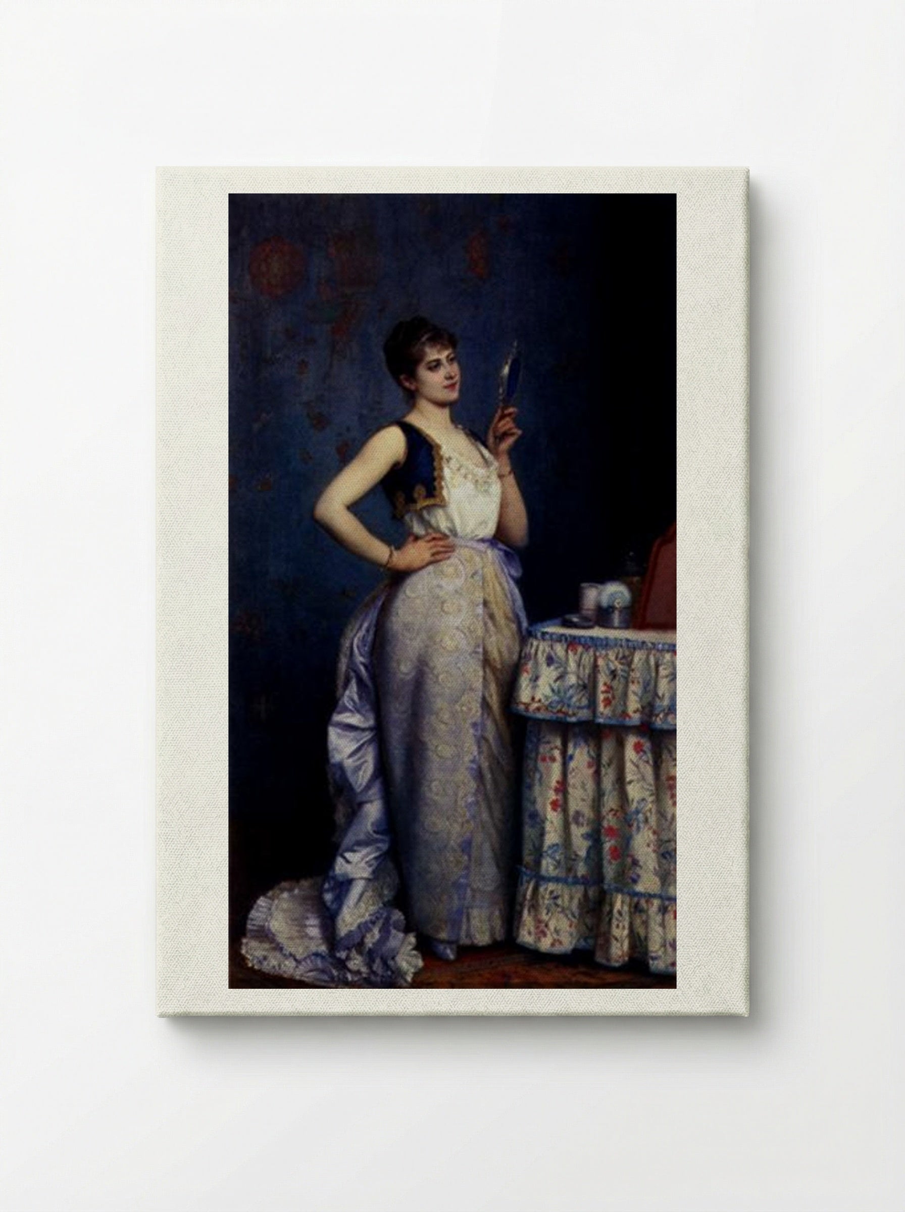 Preparing For The Ball - Auguste Toulmouche - Canvas